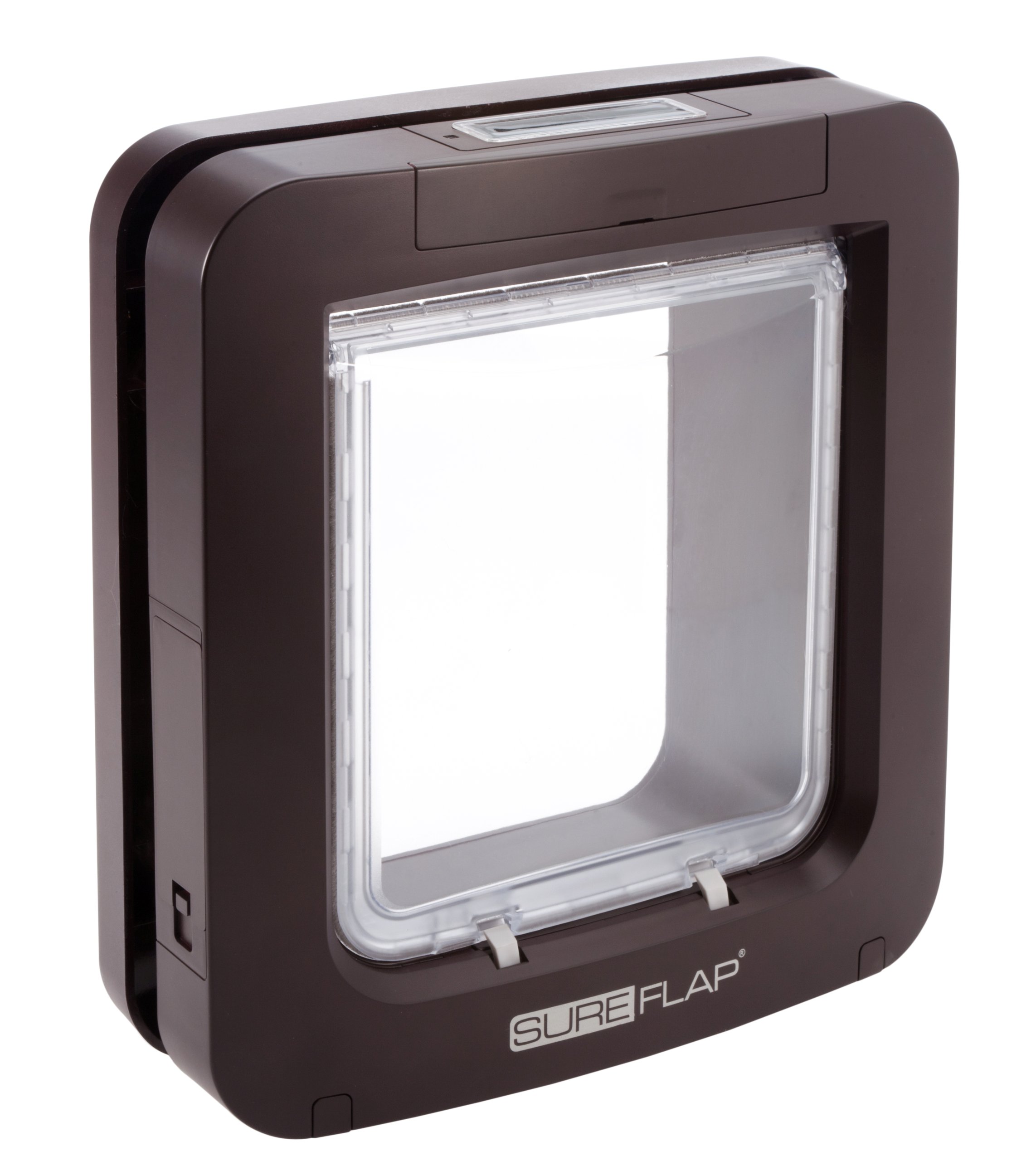 SureFlap Microchip Pet Door - Automatic Cat & Dog Door with Smart Chip Recognition - Brown - Perfect for Indoor/Outdoor Access for Pets