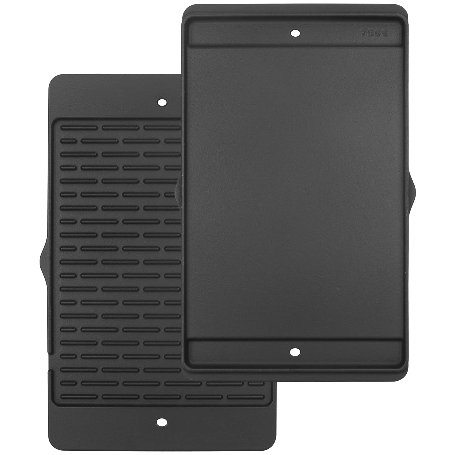 Weber Genesis 300 Series Cast Iron Grill Griddle - Compatible with E-310, S-310, E-320, S-320, E-330, S-330, EP-310, EP-320, EP-330, CEP-310 Gas Grills - Heavy Duty Griddle Accessories (1-Pack) - Perfect for Outdoor BBQ, Camping & Backyard Cooking