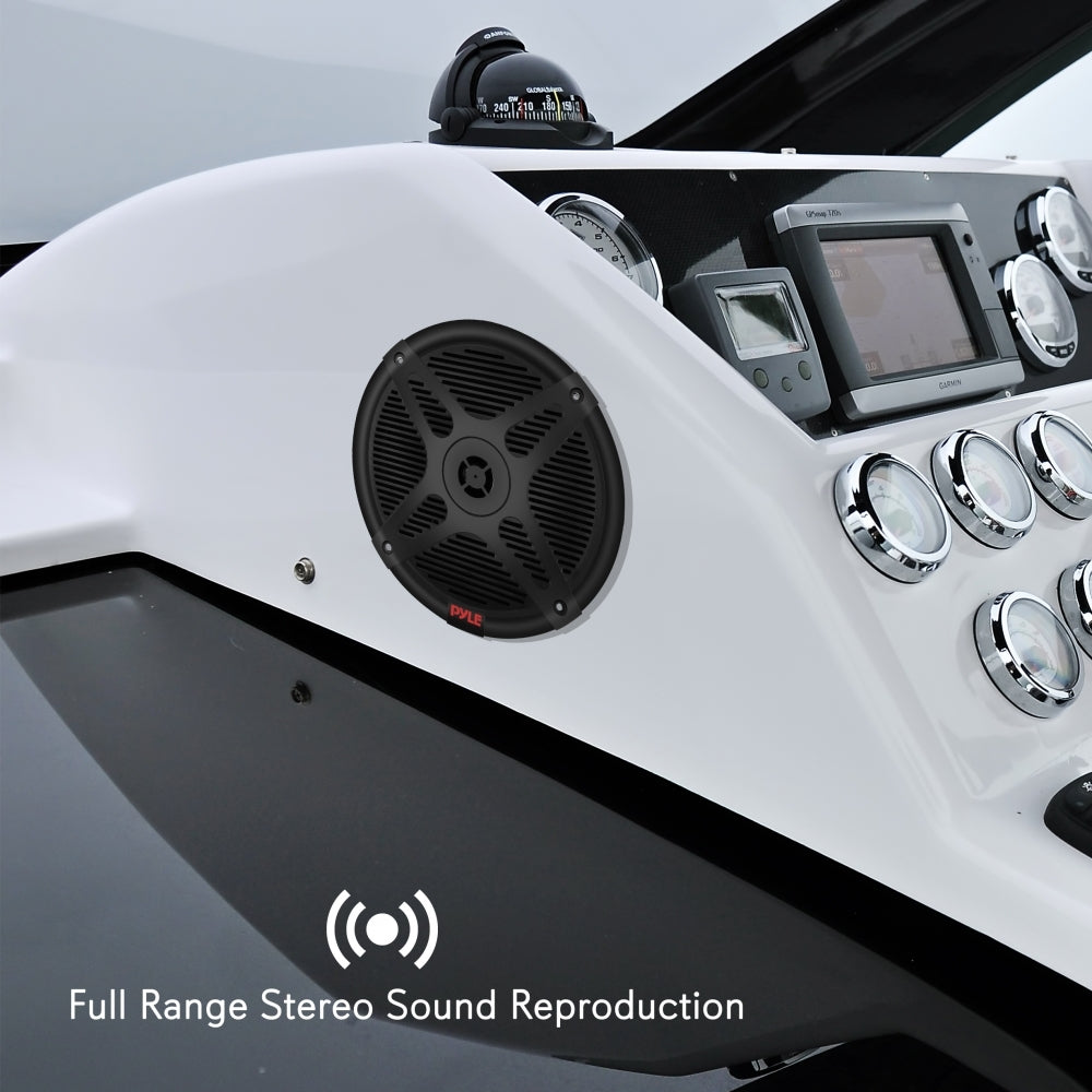 6.5 Inch Waterproof Marine Speakers - IPX6 Rated, High-Quality Sound for Boats, Outdoor & Waterproof Environments