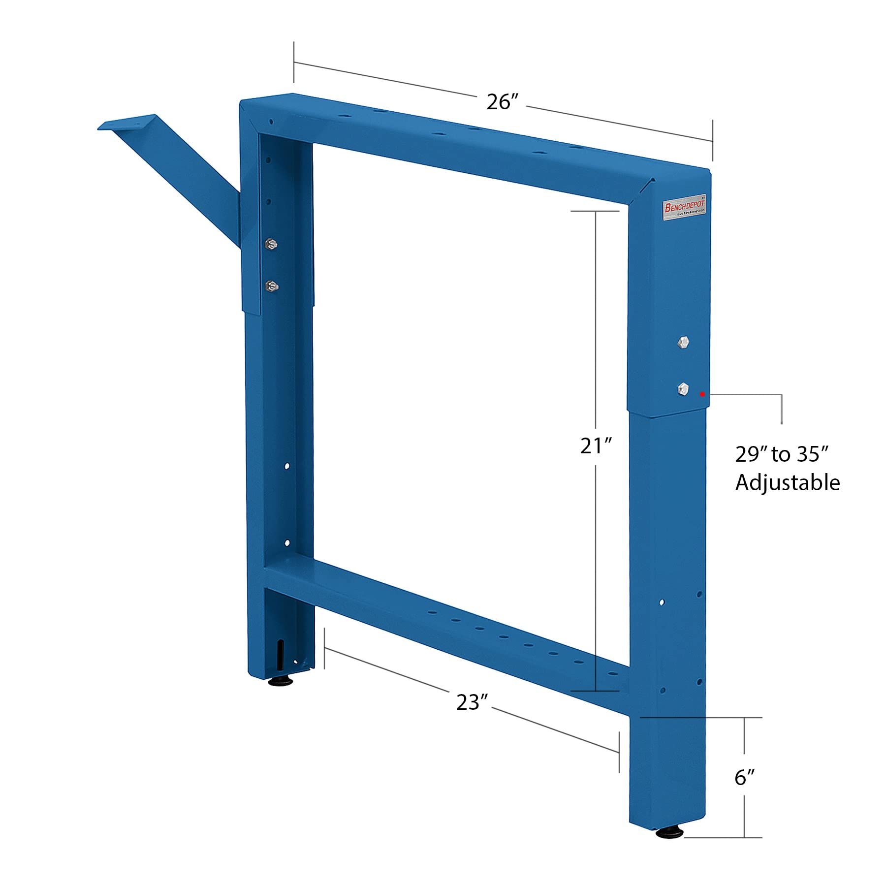 BenchPro Adjustable Garage Workbench Table Frame Leg - Right Side 26