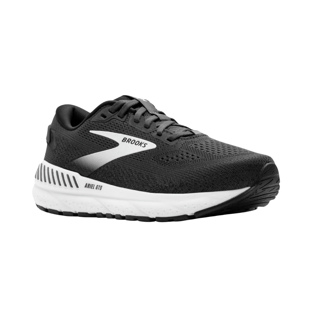 Ariel GTS 24 Women's Running Shoes - Ebony/Black/White (D Width) | Lightweight Cushioned Sneakers for Jogging, Gym Workouts & Daily Walking