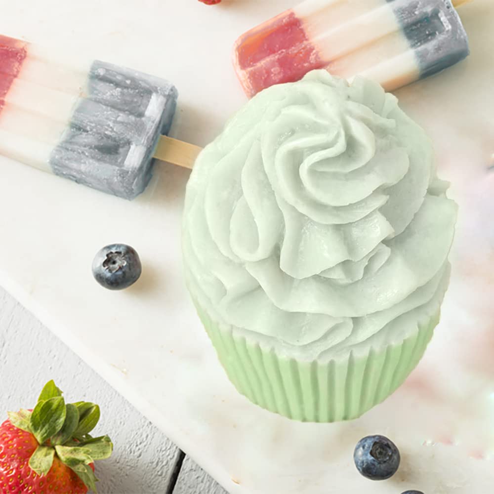3D Ice Cream Cupcake Silicone Molds - Reusable Baking Molds for Ice Cream, Soap, Candle Making, Chocolate Fondant & Resin Casting - Perfect for DIY Crafts, Home Baking & Party Desserts