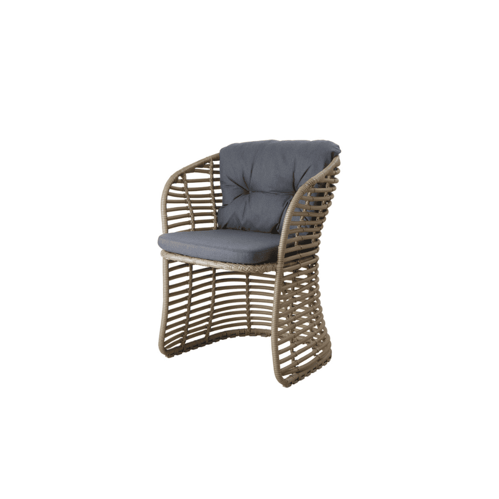 Outdoor Wicker Dining Chairs Set of 2 - Patio Furniture for Garden, Poolside, and Backyard - Weather-Resistant Rattan Chairs with Cushions