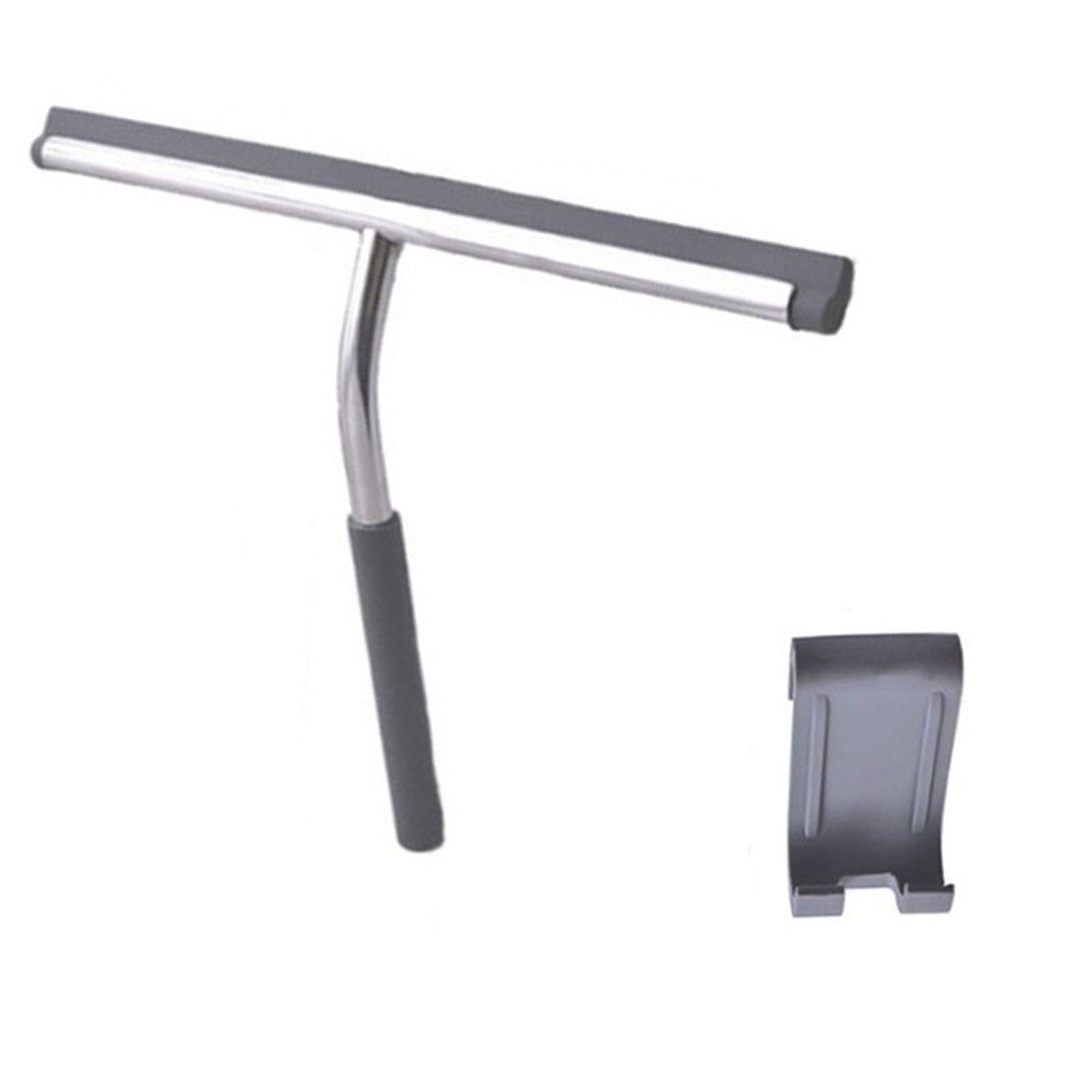 Stainless Steel Shower Squeegee for Bathroom Glass, Car Windows & Doors - Heavy Duty Cleaning Tool with Rustproof Design - Perfect for Home, Office & Auto Detailing