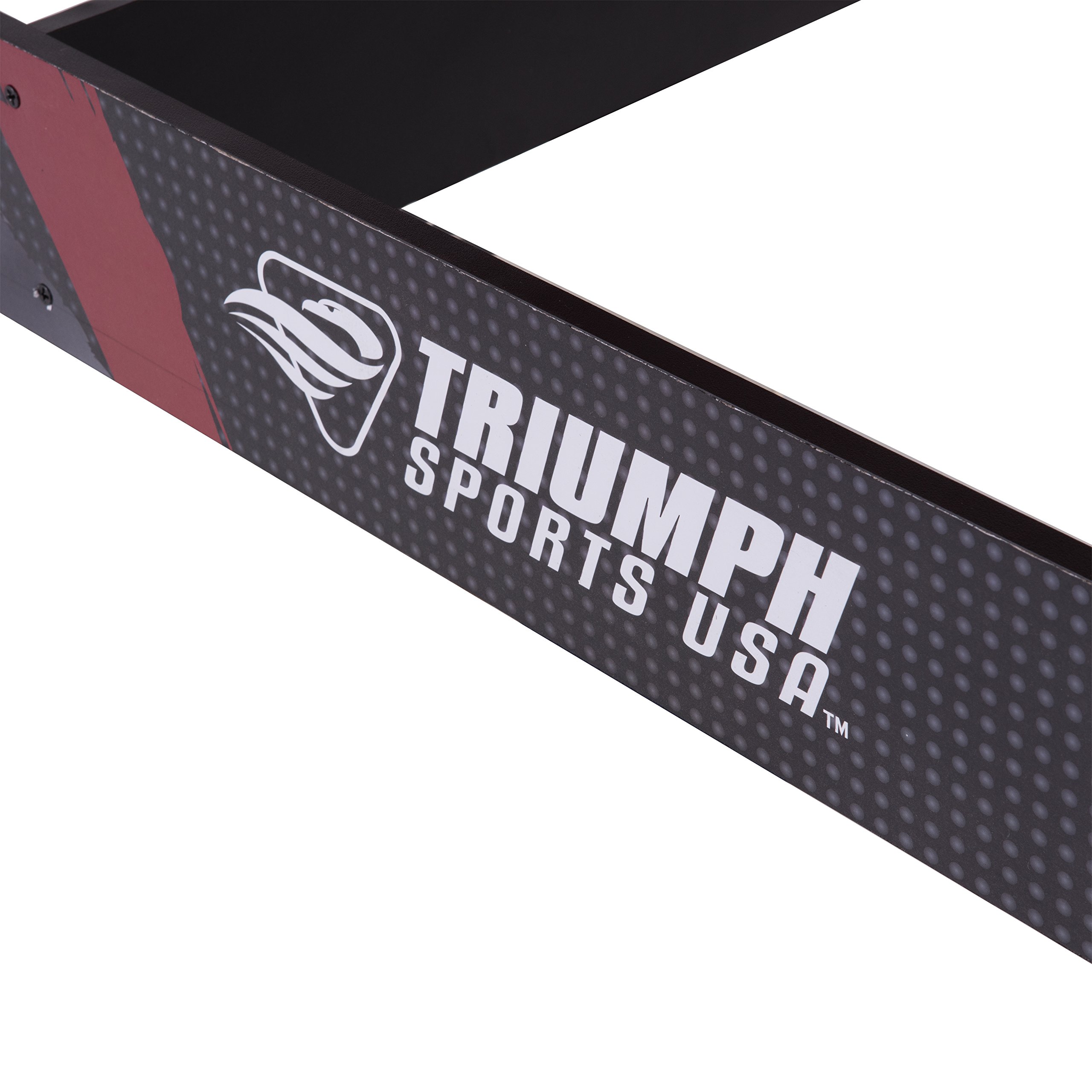 TRIUMPH SPORTS USA 4-in-1 Rotating Swivel Multi-Game Table - Air Hockey, Billiards, Table Tennis & Foosball - Black/White (23.75