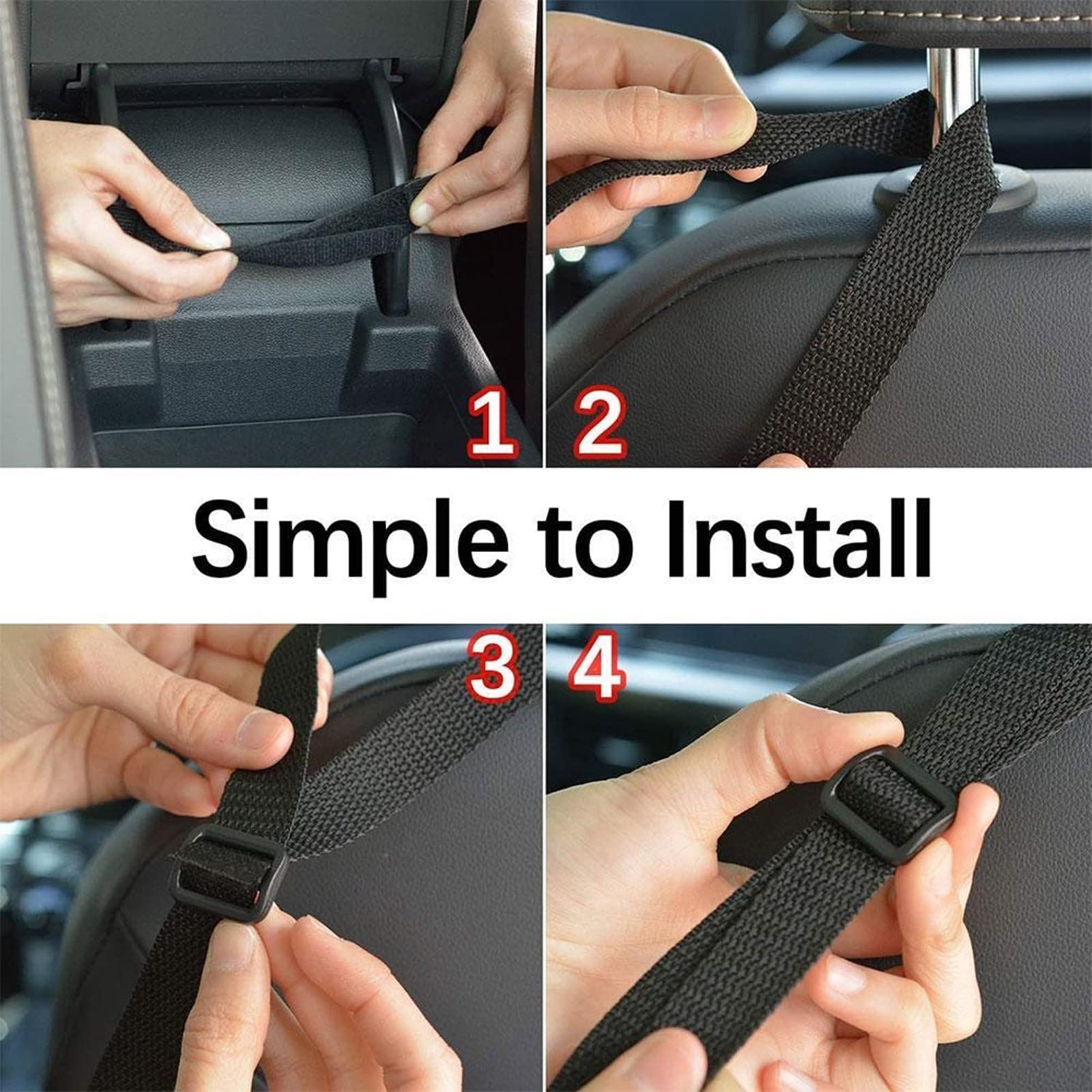 Large Capacity Car Handbag Holder Between Seats - Automotive Console Organizer for Purse, Phone & Document Storage - Perfect for Road Trips & Daily Commutes (Black)