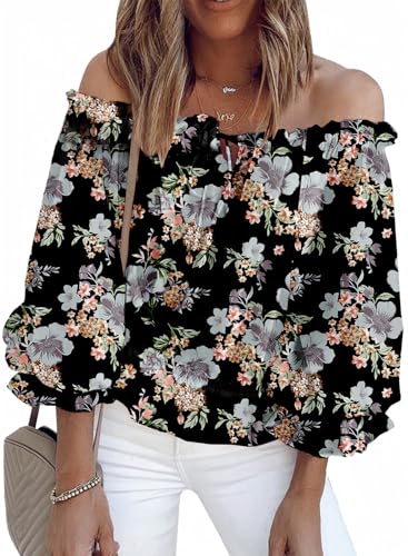 Floral Print Black