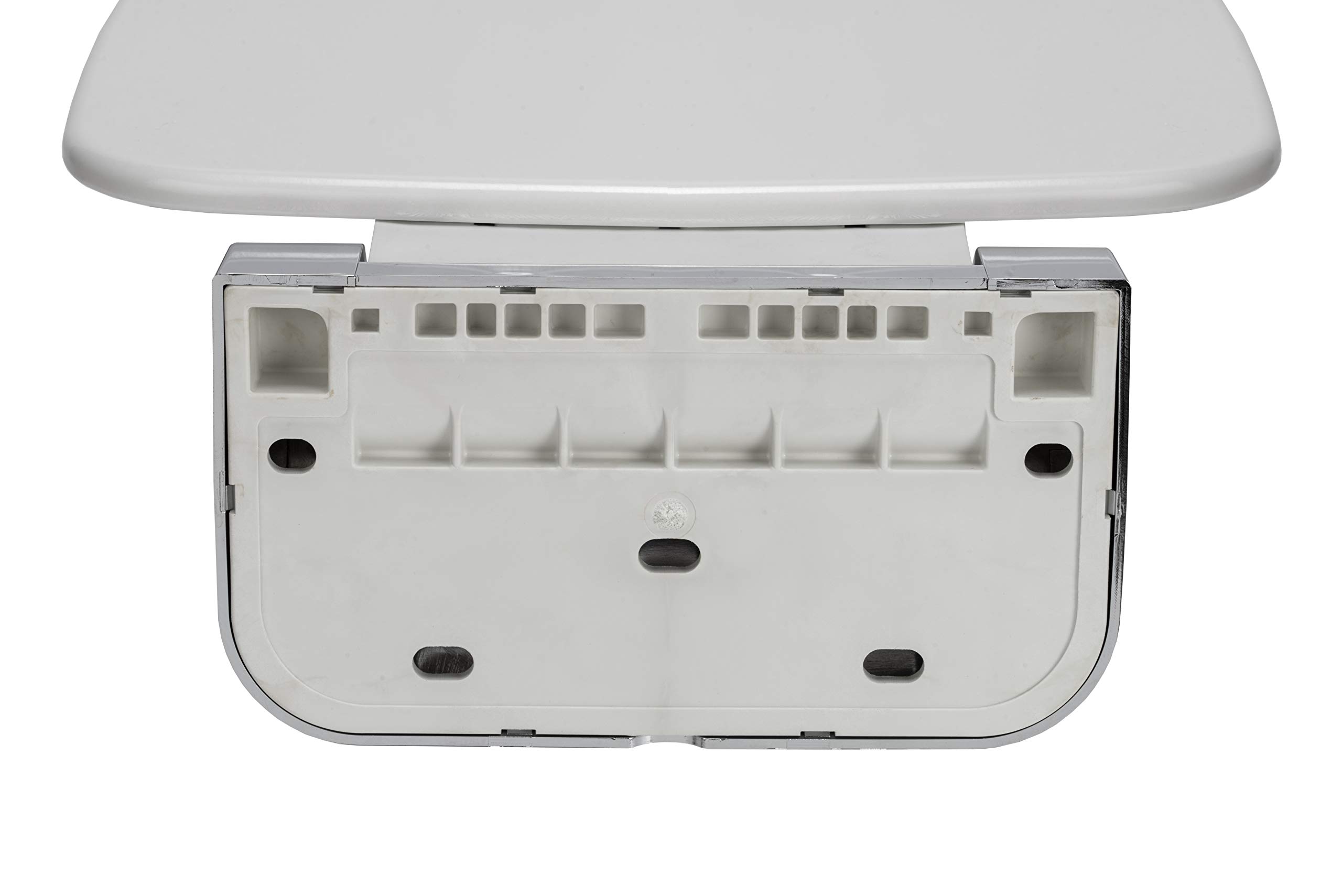 Croydex White & Chrome Shower Seat - Adjustable Bath Bench for Elderly & Disabled - Non-Slip Bathroom Safety Stool for Shower & Bathtub Use