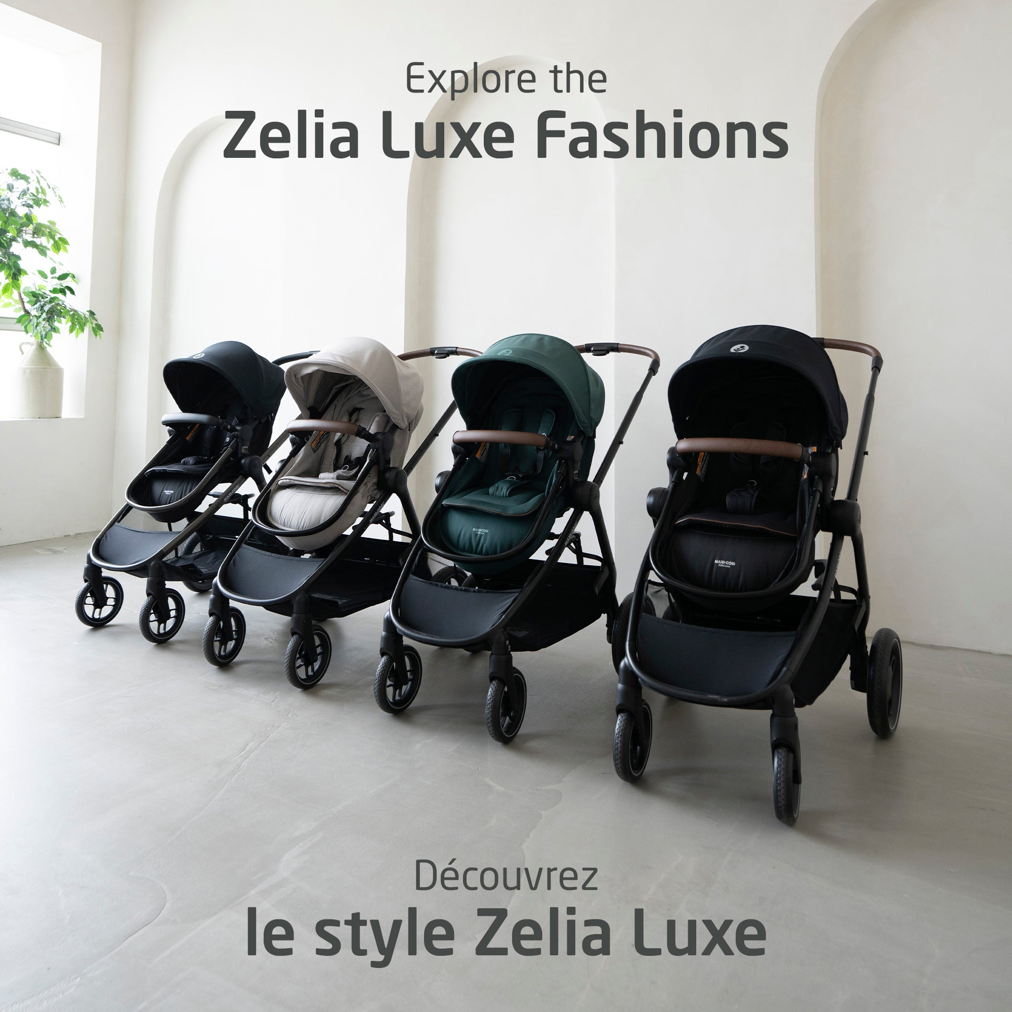 Maxi Cosi Zelia Luxe Travel System - Lightweight Stroller & Infant Car Seat Combo for Safe & Convenient Travel | Perfect for Newborns, Toddlers & On-the-Go Parents | Ideal for Shopping, Travel & Daily Outings