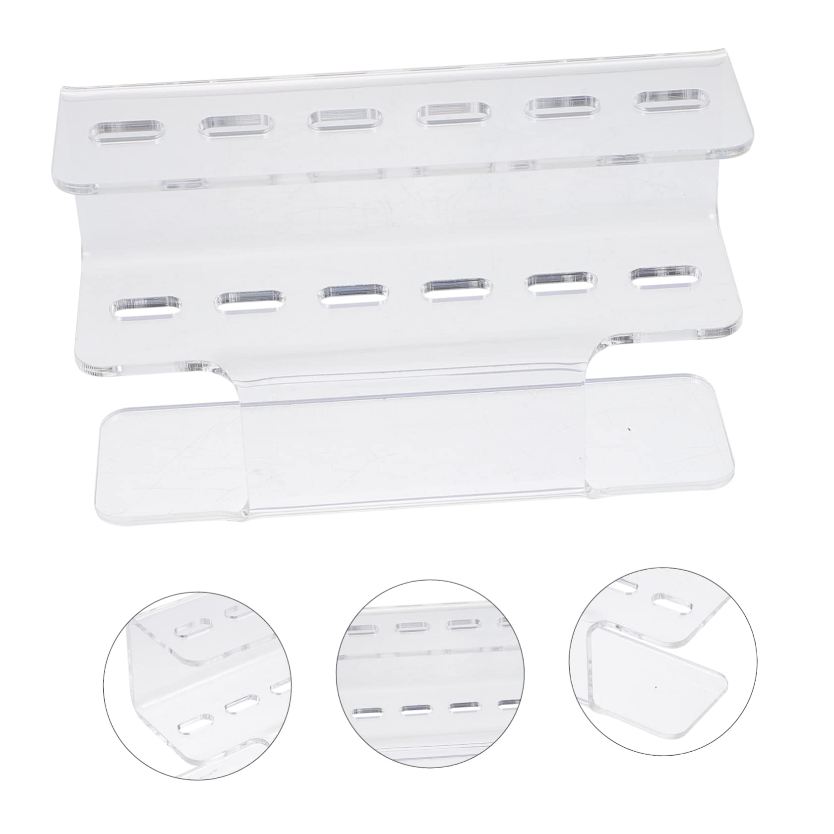 5-Piece Acrylic Lash Tweezer Stand & Storage Rack - Professional Eyelash Extension Tools Holder for Salon & Home Use - Perfect for Organizing Tweezers, Lash Supplies & Beauty Accessories