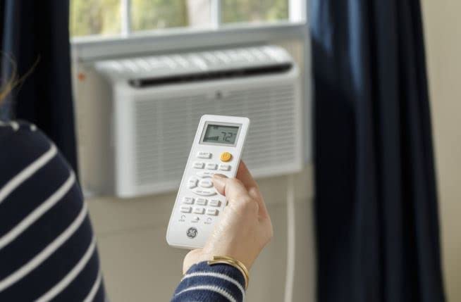 GE 6200 BTU Ultra Quiet Window Air Conditioner - Cools 250 Sq. Ft Rooms | AHD06LZ Model | Perfect for Bedrooms, Offices & Small Apartments