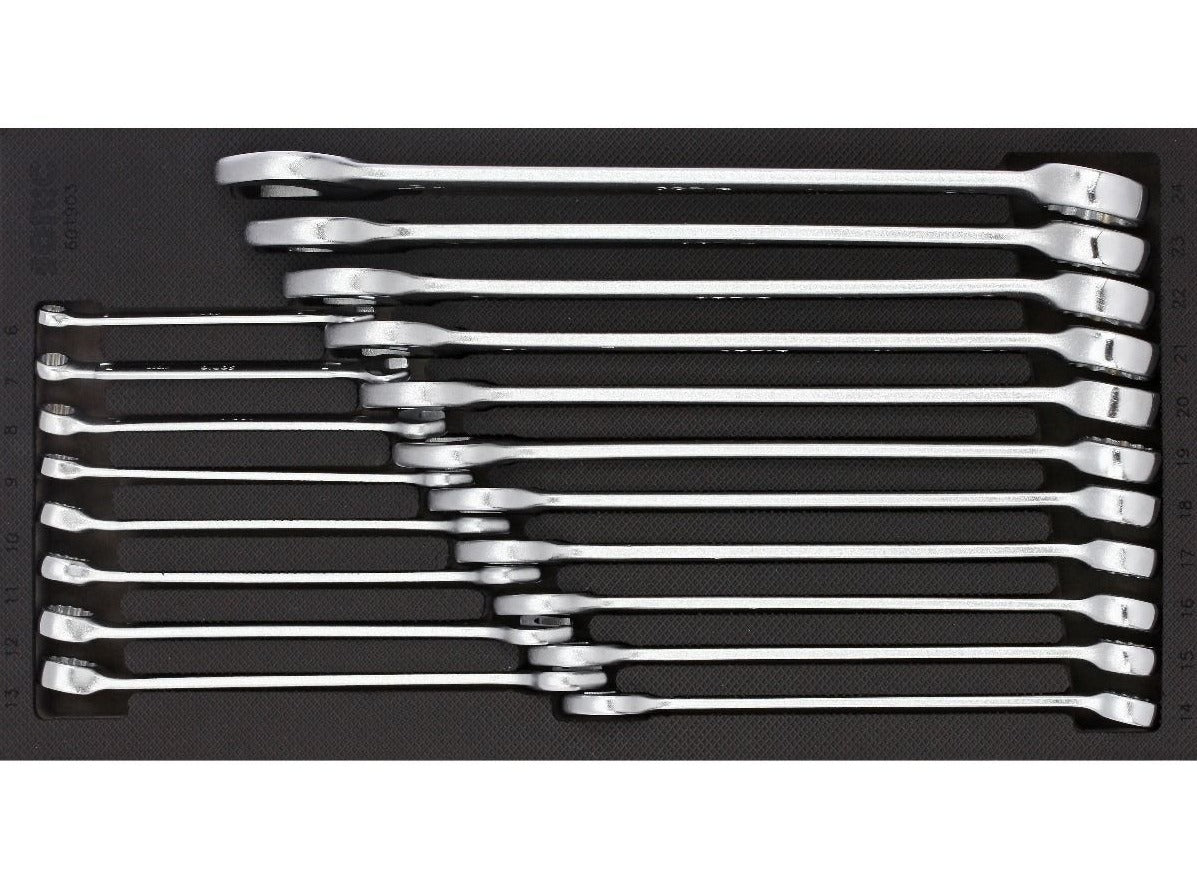 19-Piece Sonic Foam System Combo Wrench Set (1/3 Small Size) - Professional Automotive & Home Repair Tool Kit for Mechanics and DIY Projects