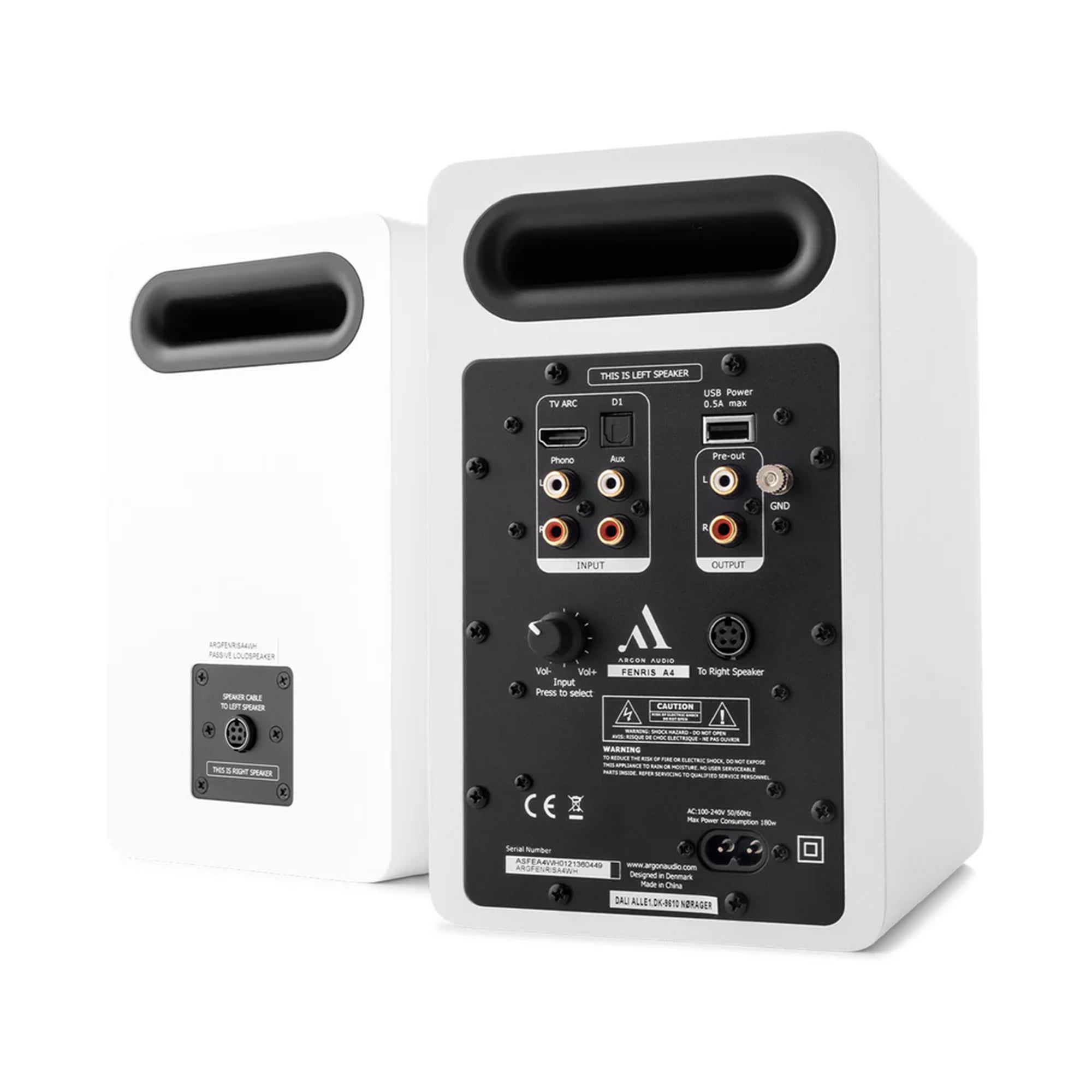 Argon FENRIS A4 Active Bookshelf Speakers - High-Fidelity Stereo Sound for Home Audio, Gaming & Music | Compact Powered Speakers for Desktop, Bookshelf & Studio Use