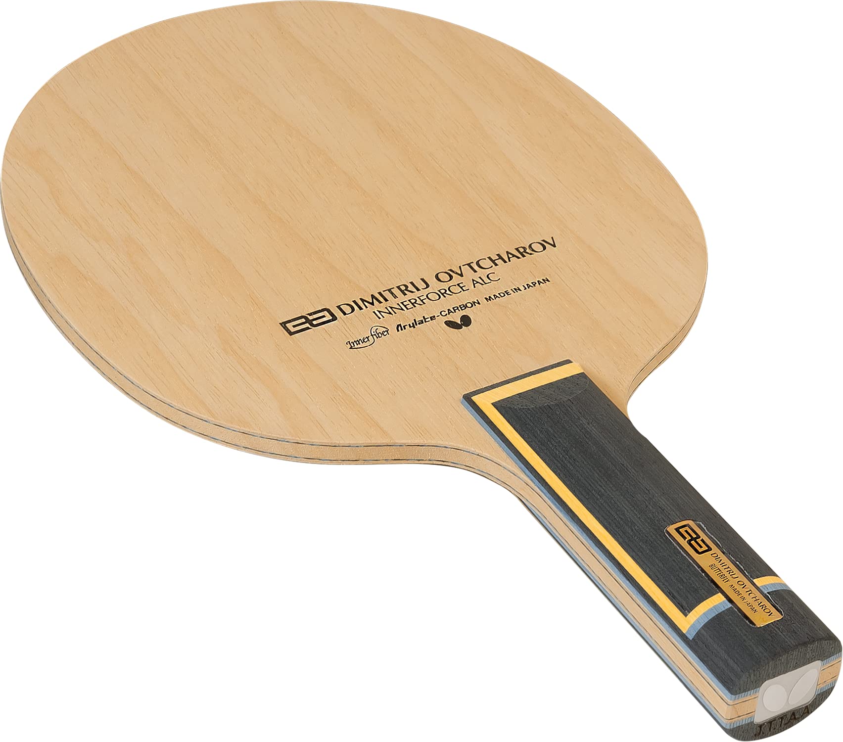 Ovtcharov Innerforce ALC Table Tennis Blade - Professional Carbon Fiber Ping Pong Racket with AL Innerforce Technology - FL/ST/AN Handle Options - Made in Japan - Perfect for Tournament Play & Advanced Players