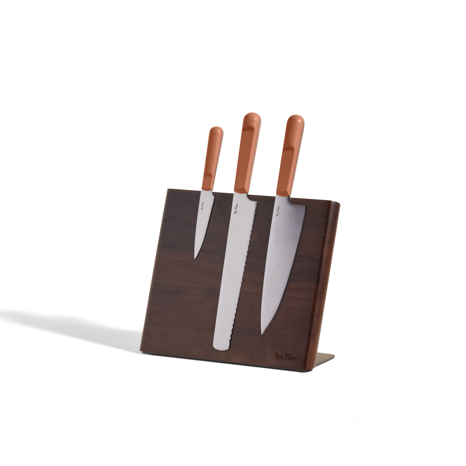 Premium Walnut Wood Knife Block Set - 6 Slot Knife Holder for Kitchen Countertop Storage | Perfect for Chefs & Home Cooks | Organize Knives, Scissors & Utensils in Style