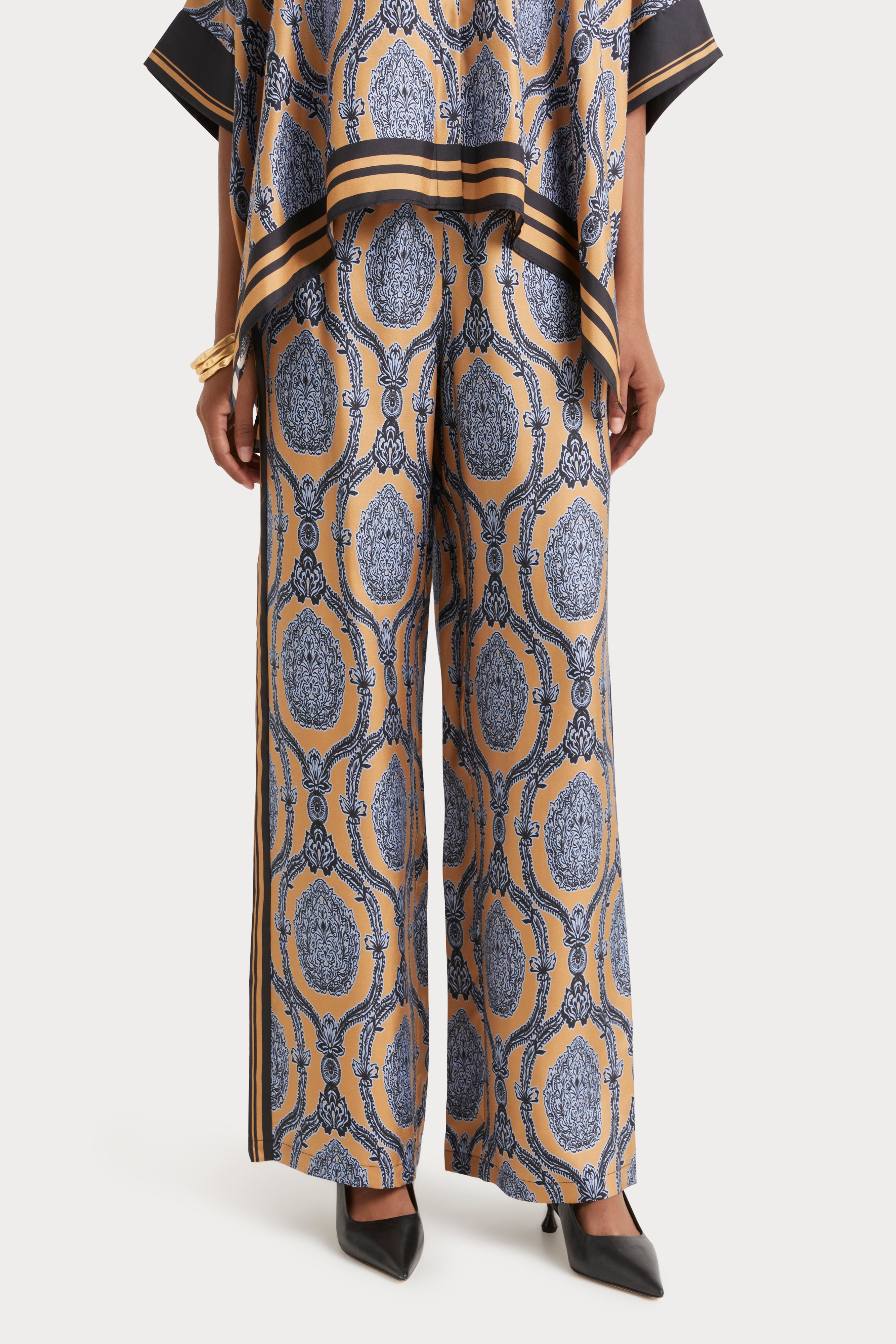 Husk Ines Printed Pants for Women - Stylish and Comfortable Casual Wear for Everyday Outfits, Work, and Travel