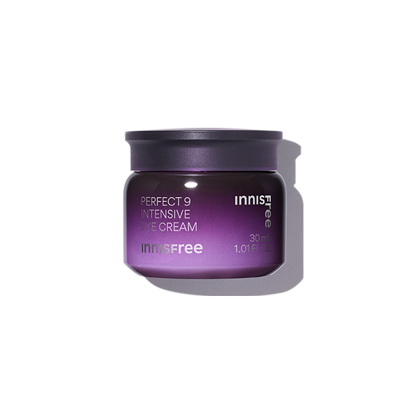 Innisfree Perfect 9 Intensive Eye Cream for Dark Circles & Wrinkles - Hydrating Anti-Aging Eye Treatment for Day & Night Use - Korean Skincare for Brightening Under Eyes