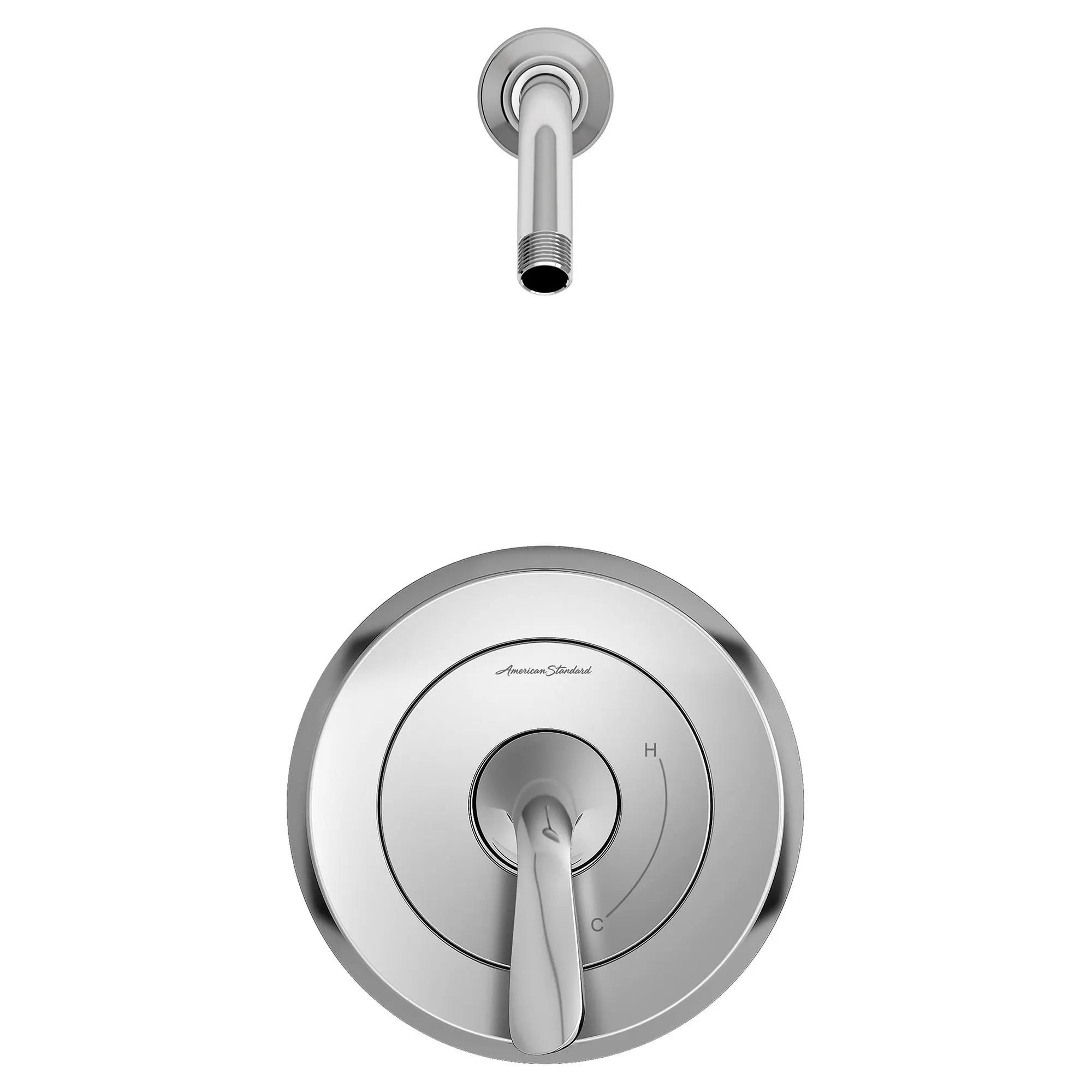 Fluent® Shower Trim Kit - No Showerhead, Double Ceramic Pressure Balance Cartridge, Lever Handle - Perfect for Bathroom Renovation & Modern Home Upgrades