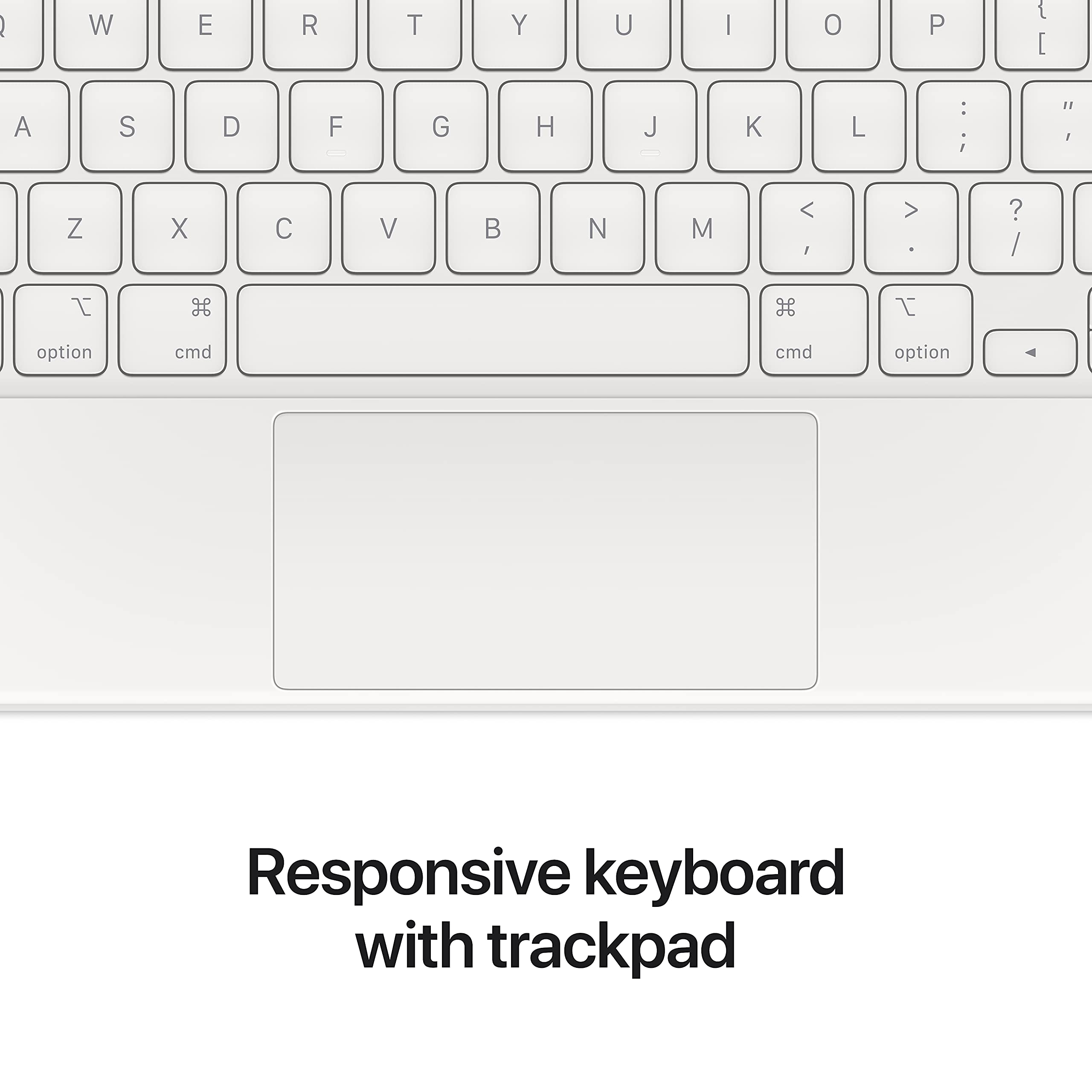 Apple USB-C Magic Keyboard for 11-inch iPad Pro 3rd Gen & iPad Air 4th Gen - White (Renewed) | Wireless Bluetooth Keyboard with Backlit Keys | Perfect for Work, Travel & Home Office Use