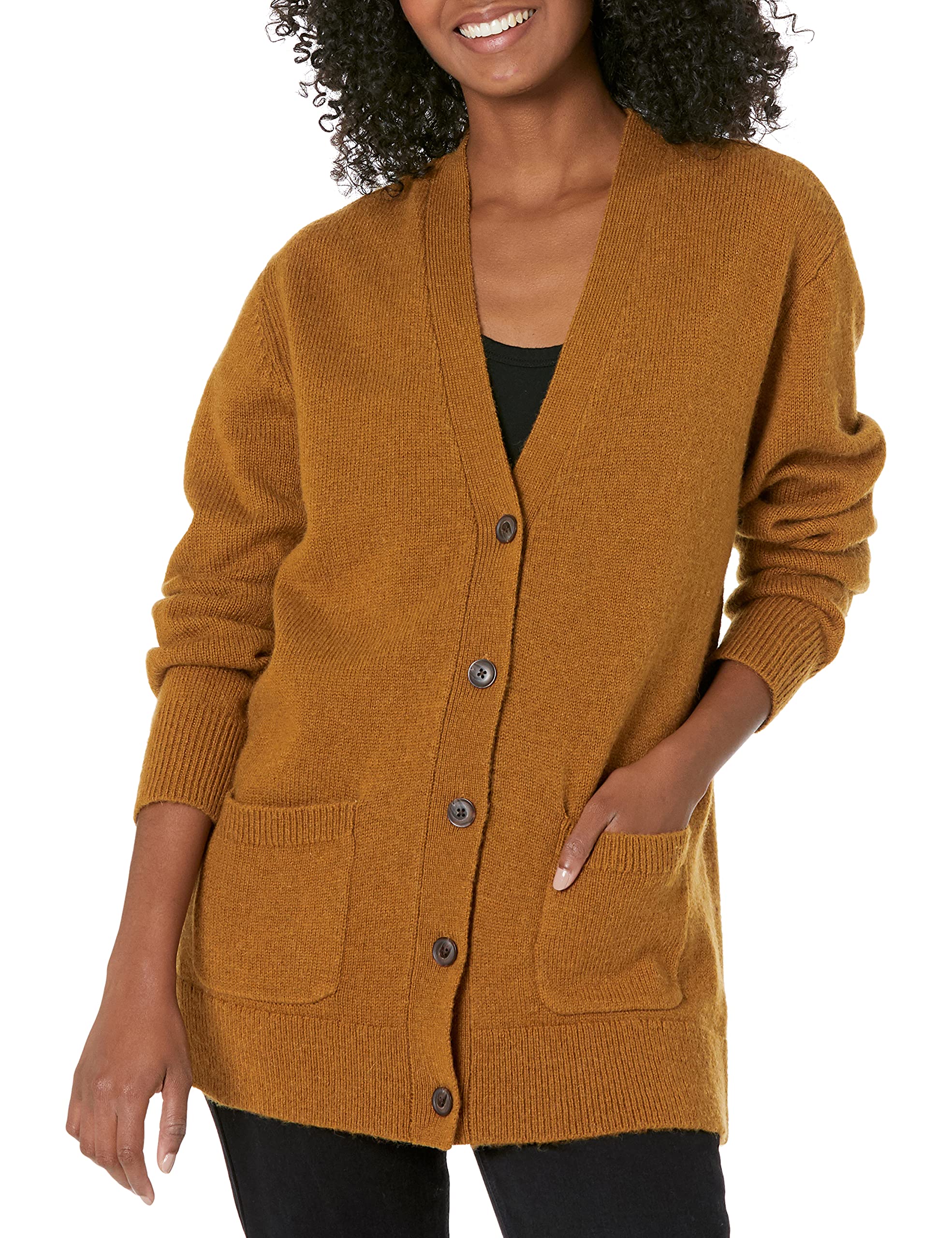 Pendleton Women's Boyfriend Shetland Cardigan Sweater - Soft Wool Pullover for Casual Outfits & Cozy Fall Layering