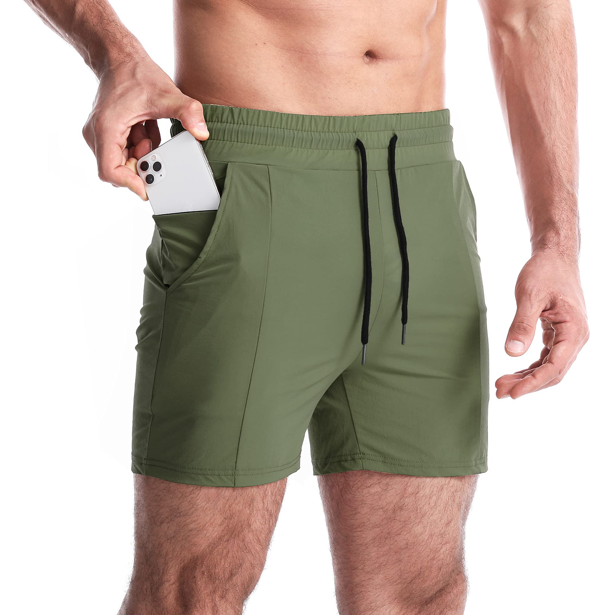 EVERWORTH Men's Quick-Dry Workout Shorts - Lightweight Gym Running Shorts for Bodybuilding & Training - Perfect for Jogging, Basketball & Outdoor Sports