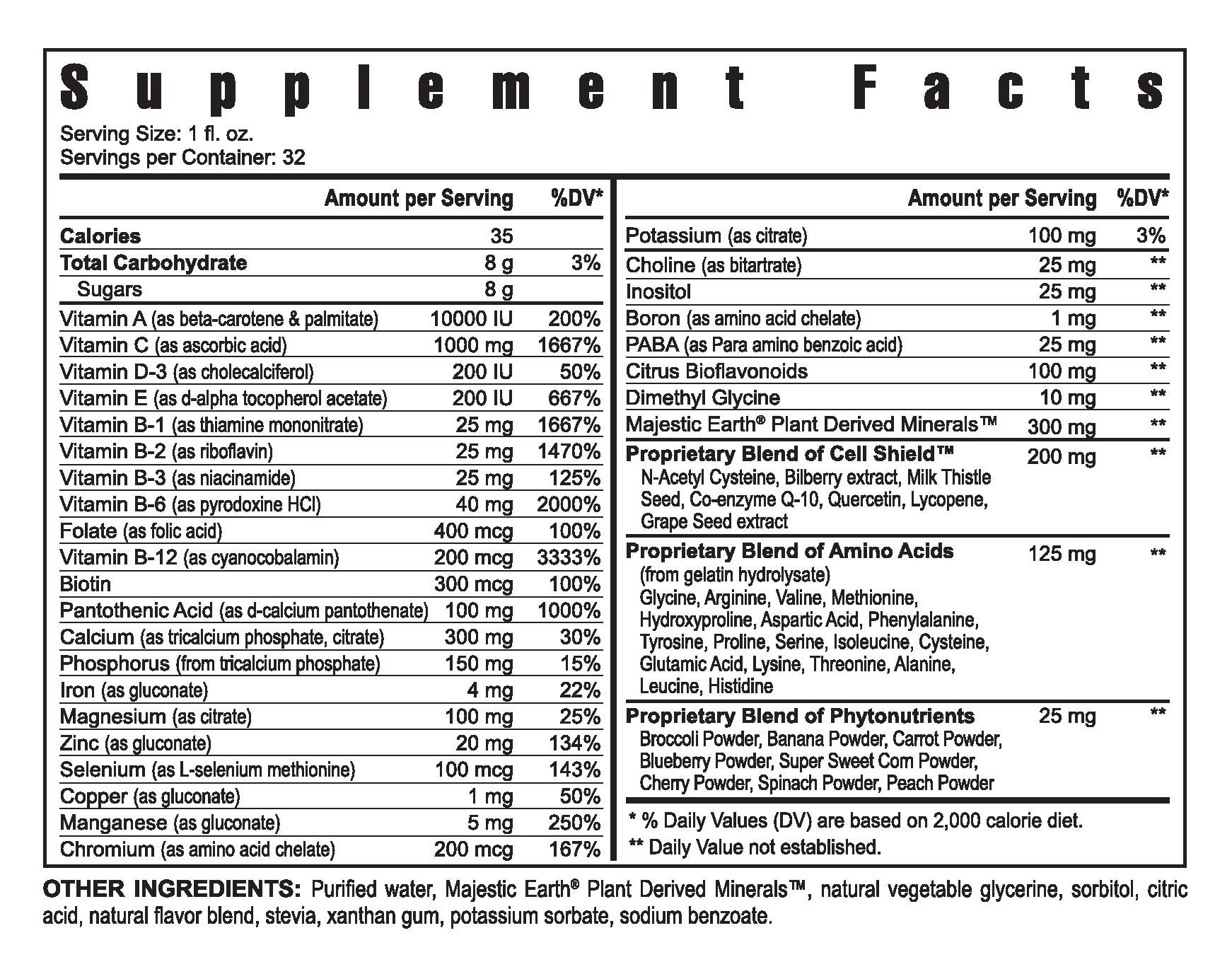 Youngevity Ultra Body Toddy™ - 100+ Nutrient Mega Multi-Vitamin Mineral Supplement for Men & Women with Enhanced Absorption | Phytonutrients & Amino Acids | 4 Bottles (32 Oz Each) | Supports Energy, Immunity & Overall Wellness for Active Lifestyles