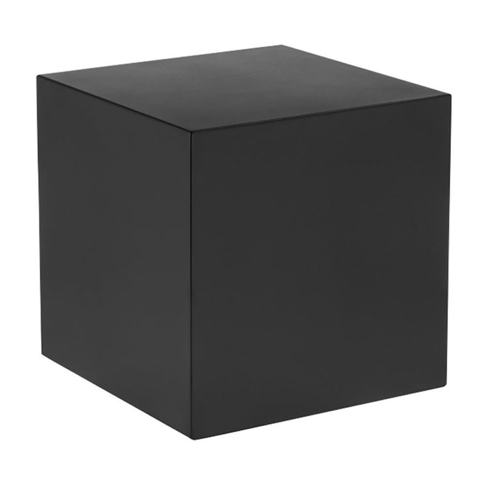 Black Spencer Small Metal Side Table - Compact End Table for Living Room, Bedroom, or Office - Perfect for Coffee, Books, and Decor