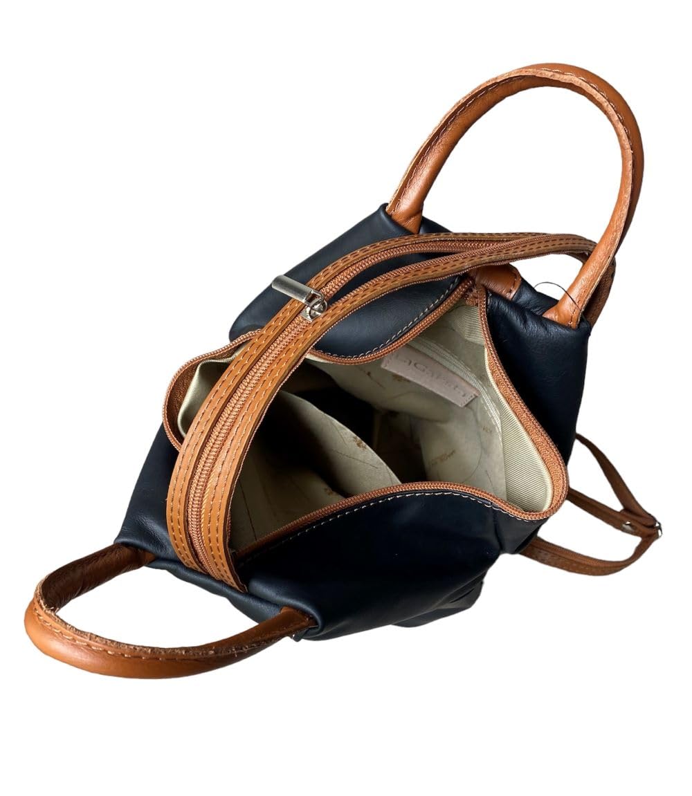 Stylish Convertible Leather Backpack Purse for Women - Durable & Versatile Crossbody Bag for Travel, Work & Daily Use
