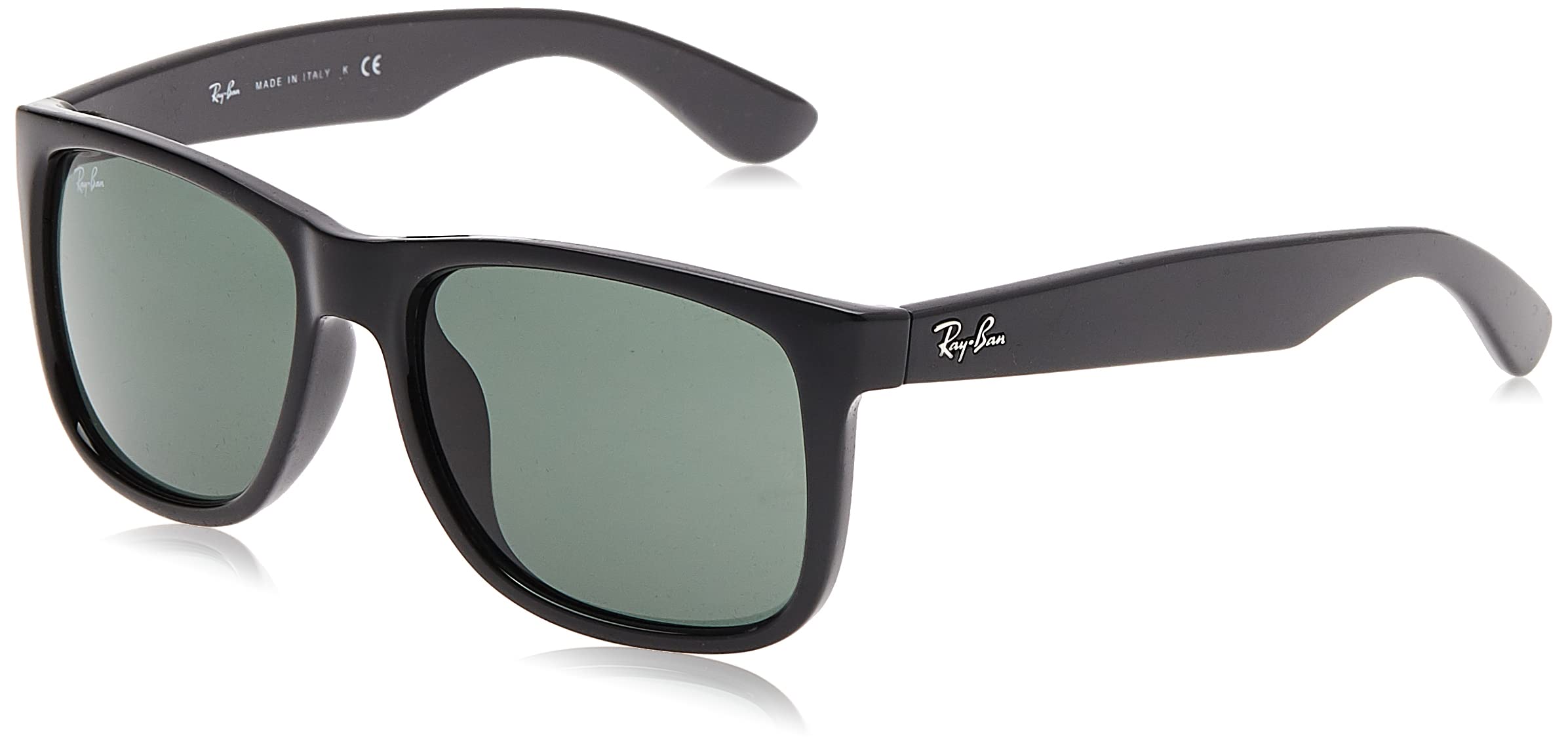Ray-Ban RB4165 Justin Sunglasses for Asian Fit - Square Frame, UV Protection, Polarized Lenses for Driving & Outdoor Activities