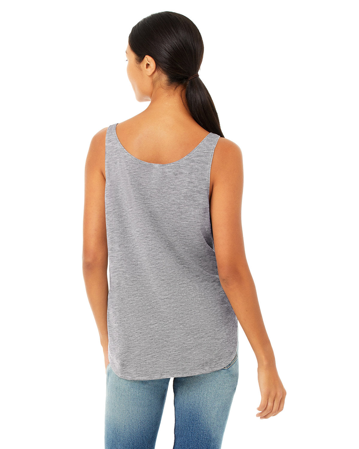 Bella + Canvas B8802 Women's Flowy Side Slit Tank Top - Soft & Comfortable Summer Casual Wear for Yoga, Beach & Everyday Outfits