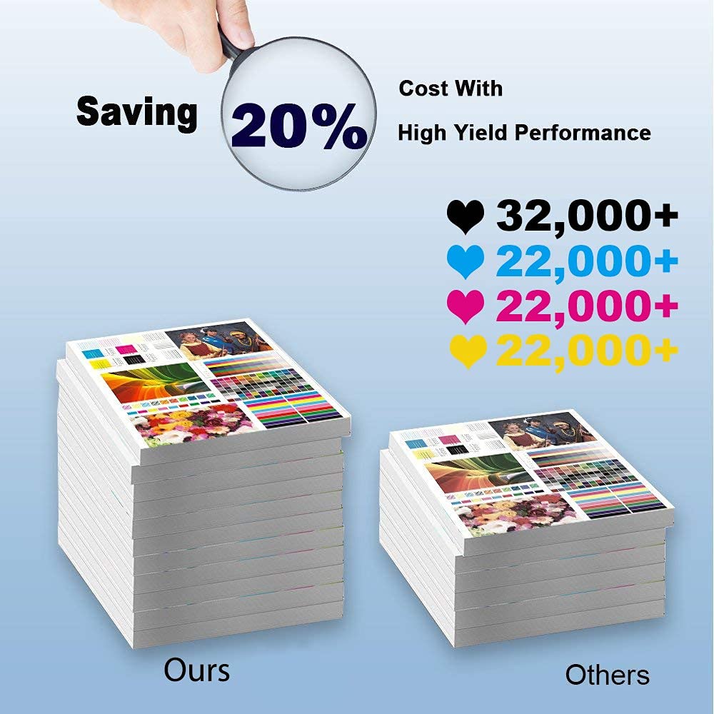 High Yield C950X2YG Compatible Yellow Toner Cartridge (1-Pack) for HP C950X, X950, X952, X954 Printers - Ideal for Office & Home Printing Needs