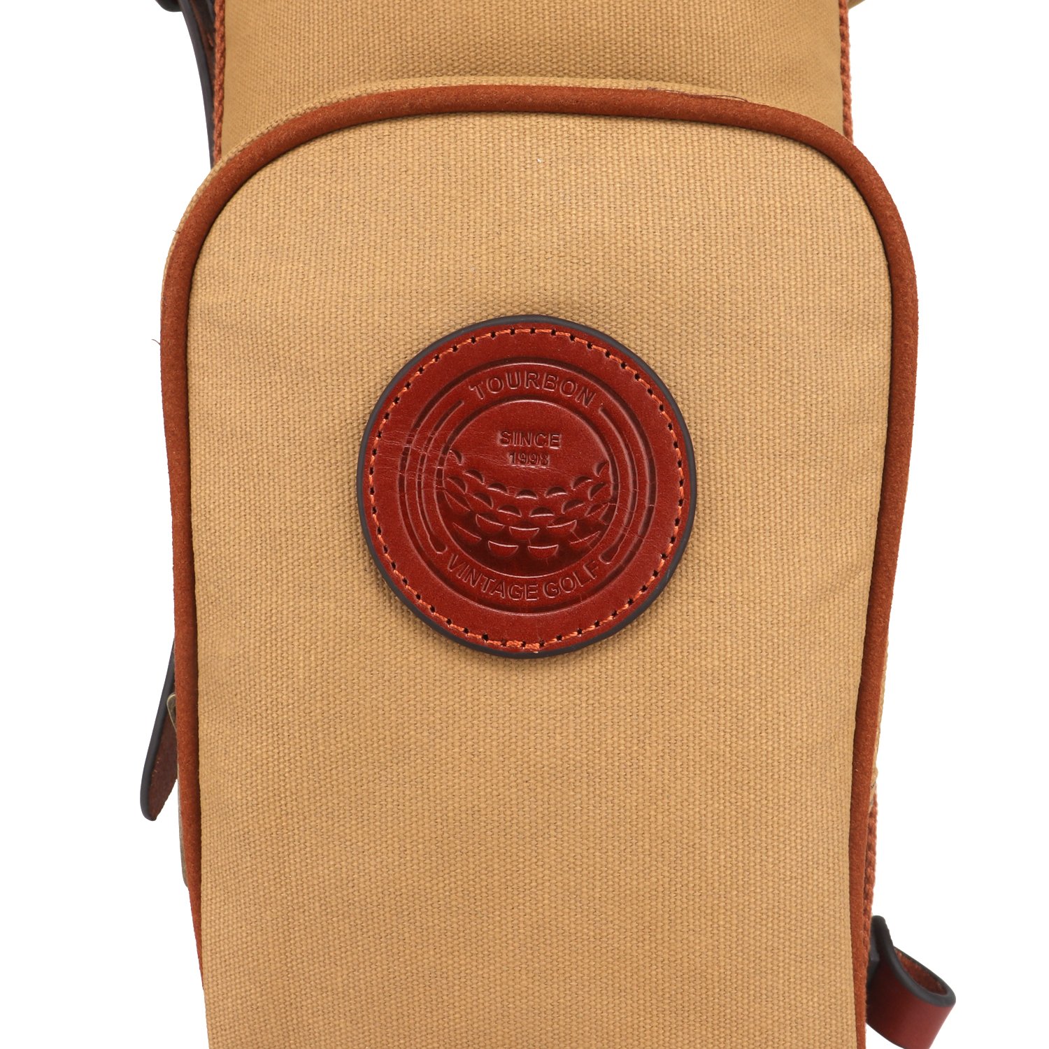 Vintage Golf Club Carry Bag - Durable Canvas & Leather Travel Case for Golf Clubs | Perfect for Golf Trips, Tournaments & Practice Sessions