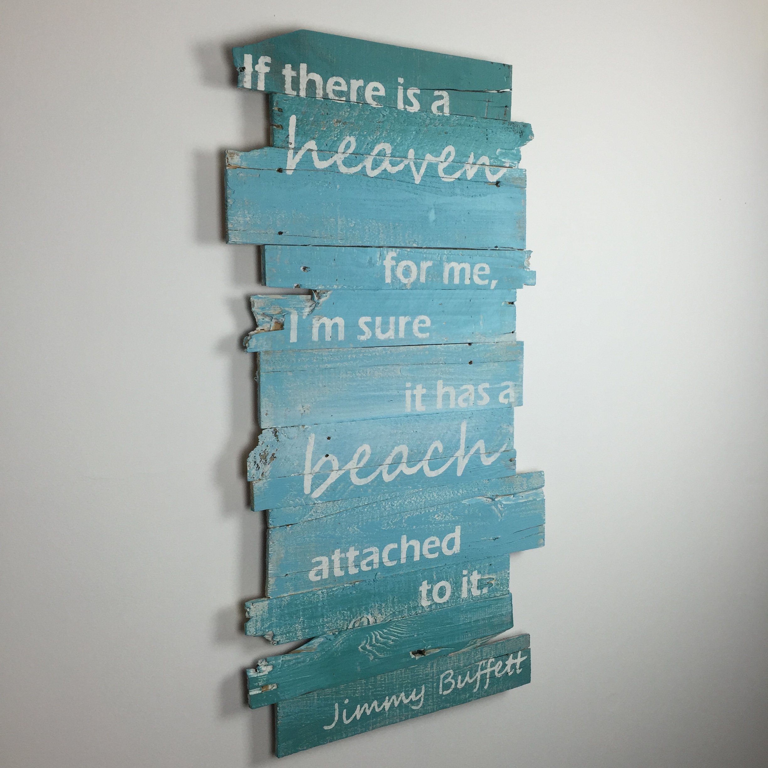 Coastal Beach Decor Wall Hanging - Nautical Themed Jimmy Buffett Inspired Home Decoration | Perfect for Beach Houses, Living Rooms & Outdoor Patios