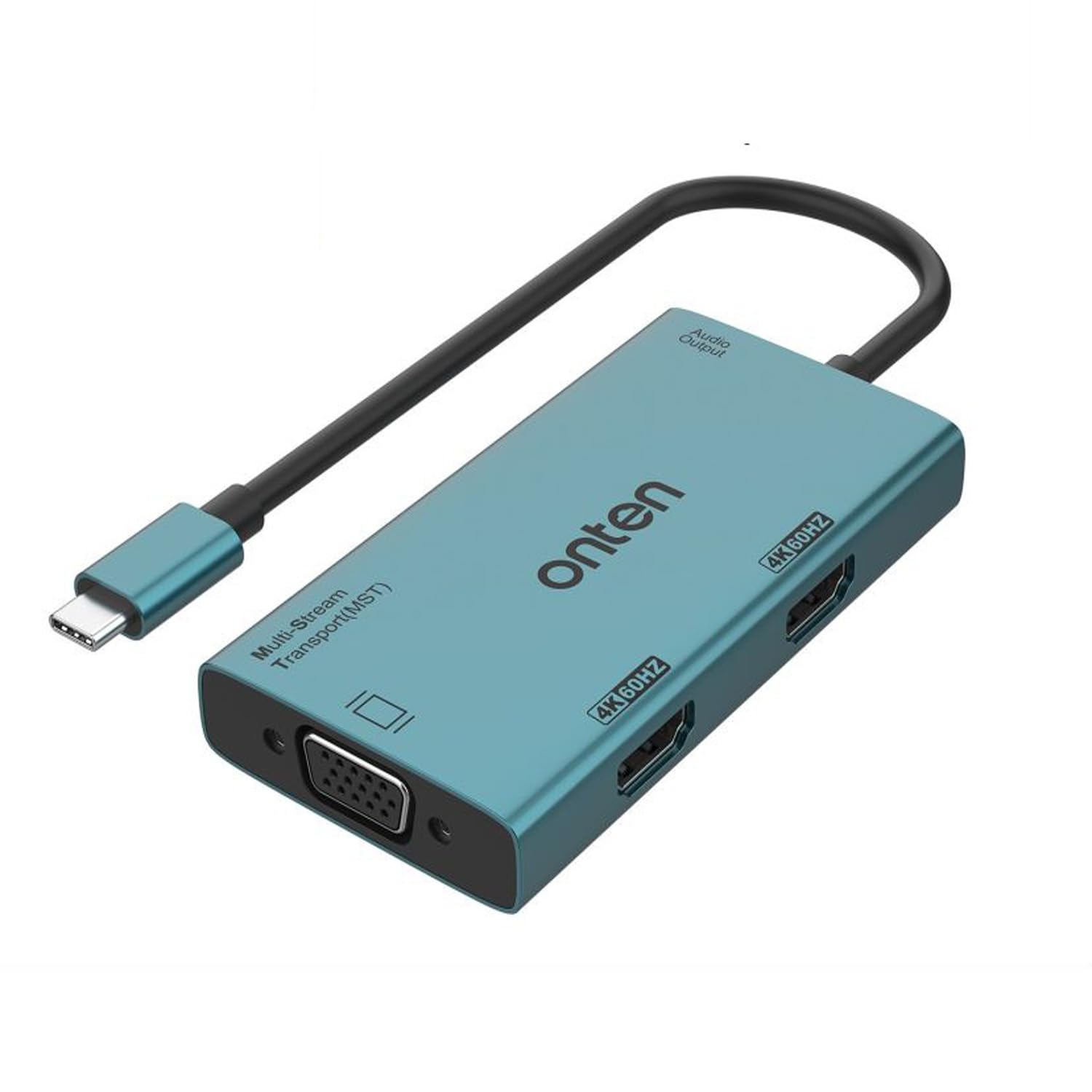 USB-C to Dual HDMI and VGA Adapter - 4K Ultra HD Multi Monitor Converter for MacBook Pro/Air, Dell, HP - Perfect for Home Office, Gaming & Presentations