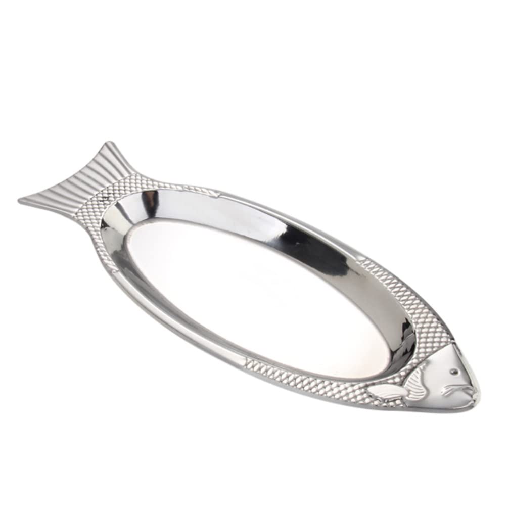 Stainless Steel Fish Plate - Kitchen & Party Serving Tray for Steamed Fish