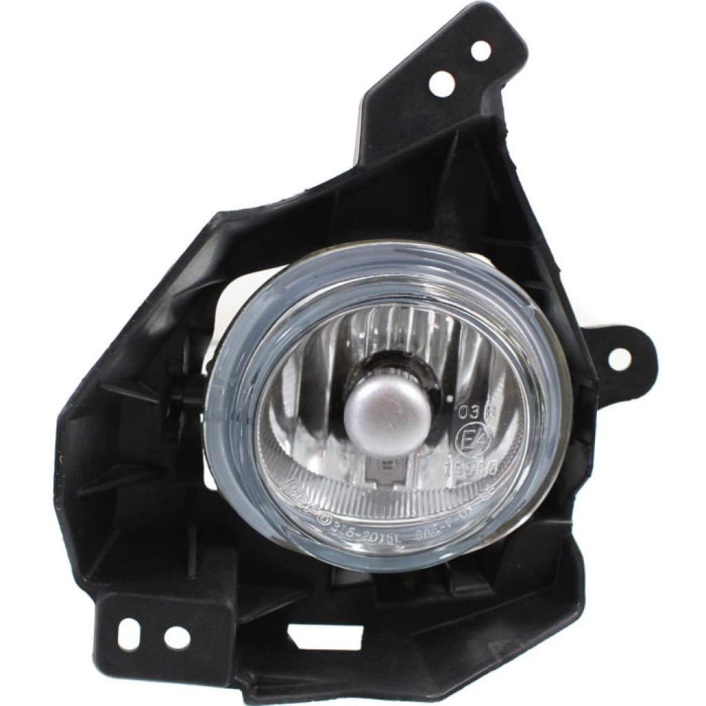 Mazda 2 Fog Light Assembly 2011-2014 Driver Side Round Replacement - MA2592121 DR6151690A - Perfect for Night Driving & Foggy Conditions