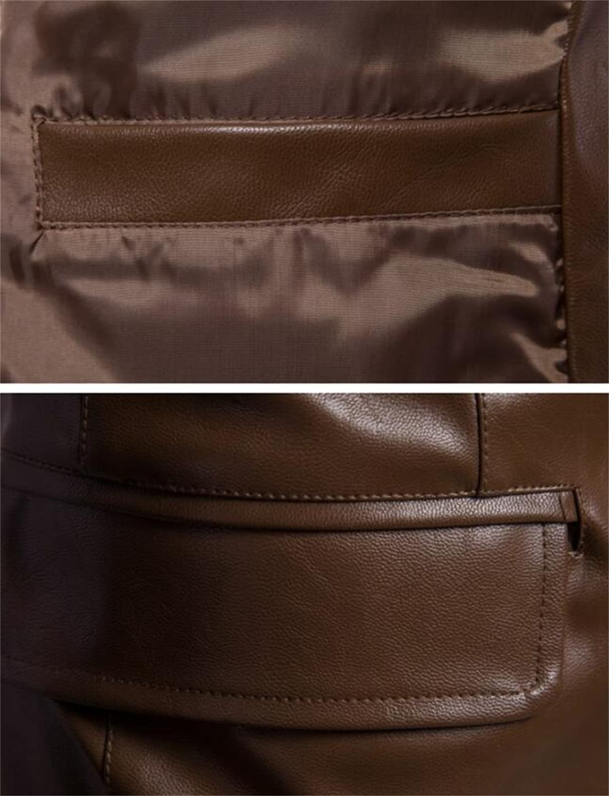 Men's Classic Solid Color PU Leather Jacket - Business Casual Blazer Coat for Office & Formal Occasions | 2021 Trendy Men's Suit Jacket
