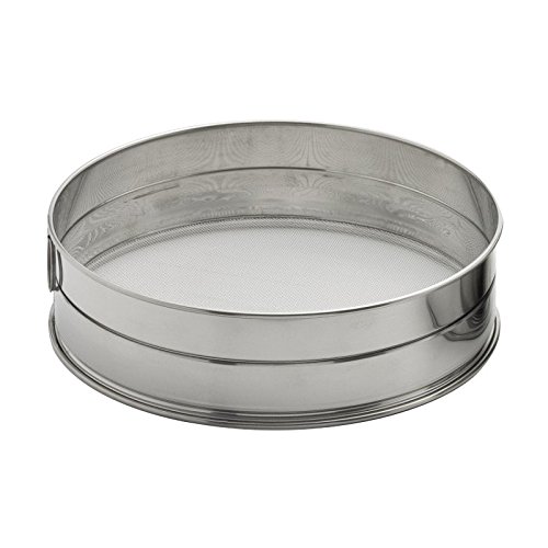 Premium 25cm Stainless Steel Flour Sieve - Fine Mesh Baking Sifter for Cake, Bread & Pastry - Durable Kitchen Tool for Home Bakers & Professional Chefs