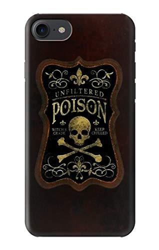 Vintage Glass Bottle Case Cover for iPhone 7/8/SE (2020) - Retro Unfiltered Poison Design, Slim Protective Phone Cover - Perfect for Halloween, Cosplay & Gothic Fashion Accessories