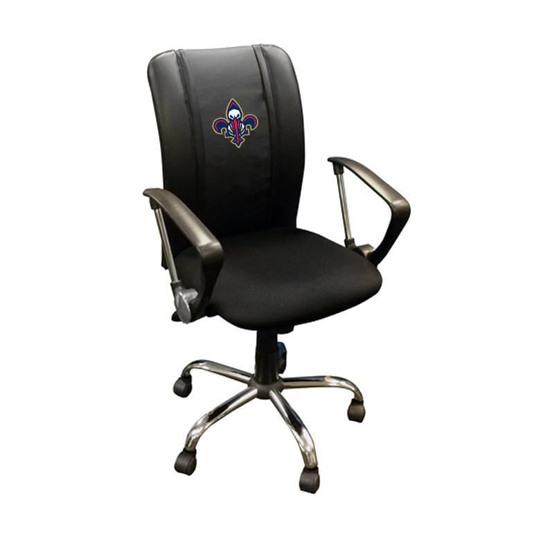 NBA Team Logo Dreamseat Curve Ergonomic Office Chair - Adjustable Height & Lumbar Support for Home, Gaming & Workspace Comfort