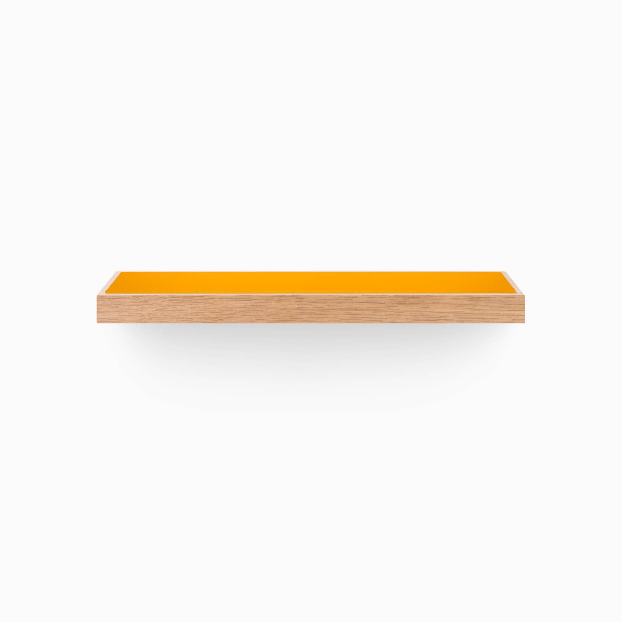 Aksel White Oak Floating Shelf - Rustic Wood Wall Shelf for Living Room, Bathroom & Kitchen Decor - Easy to Install & Space Saving