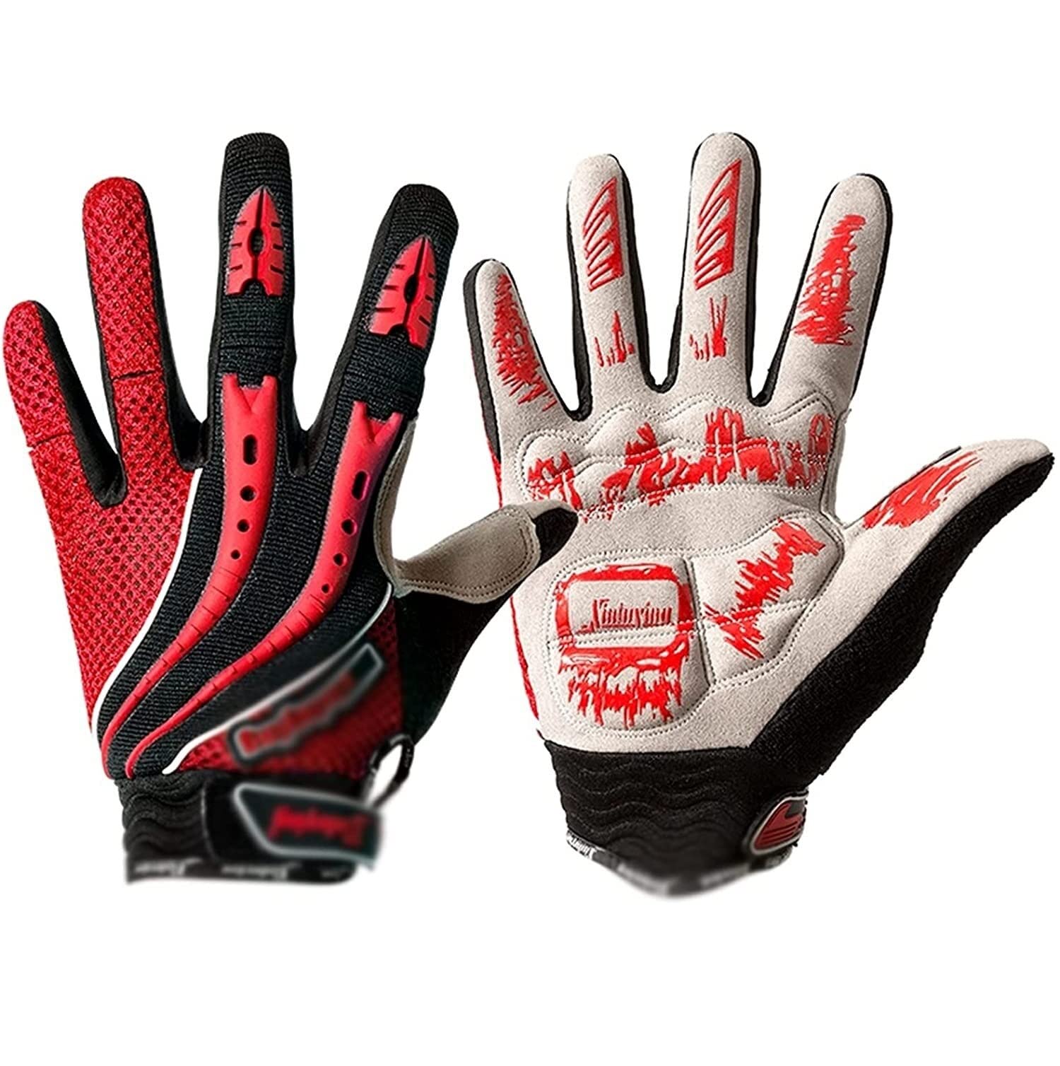 Breathable Bike Gloves for Men & Women - Shockproof Cycling Gloves for MTB, Road Bikes - Comfortable Padded Riding Gloves for Spring & Autumn - Ideal for Outdoor Cycling, Mountain Biking & Climbing Adventures