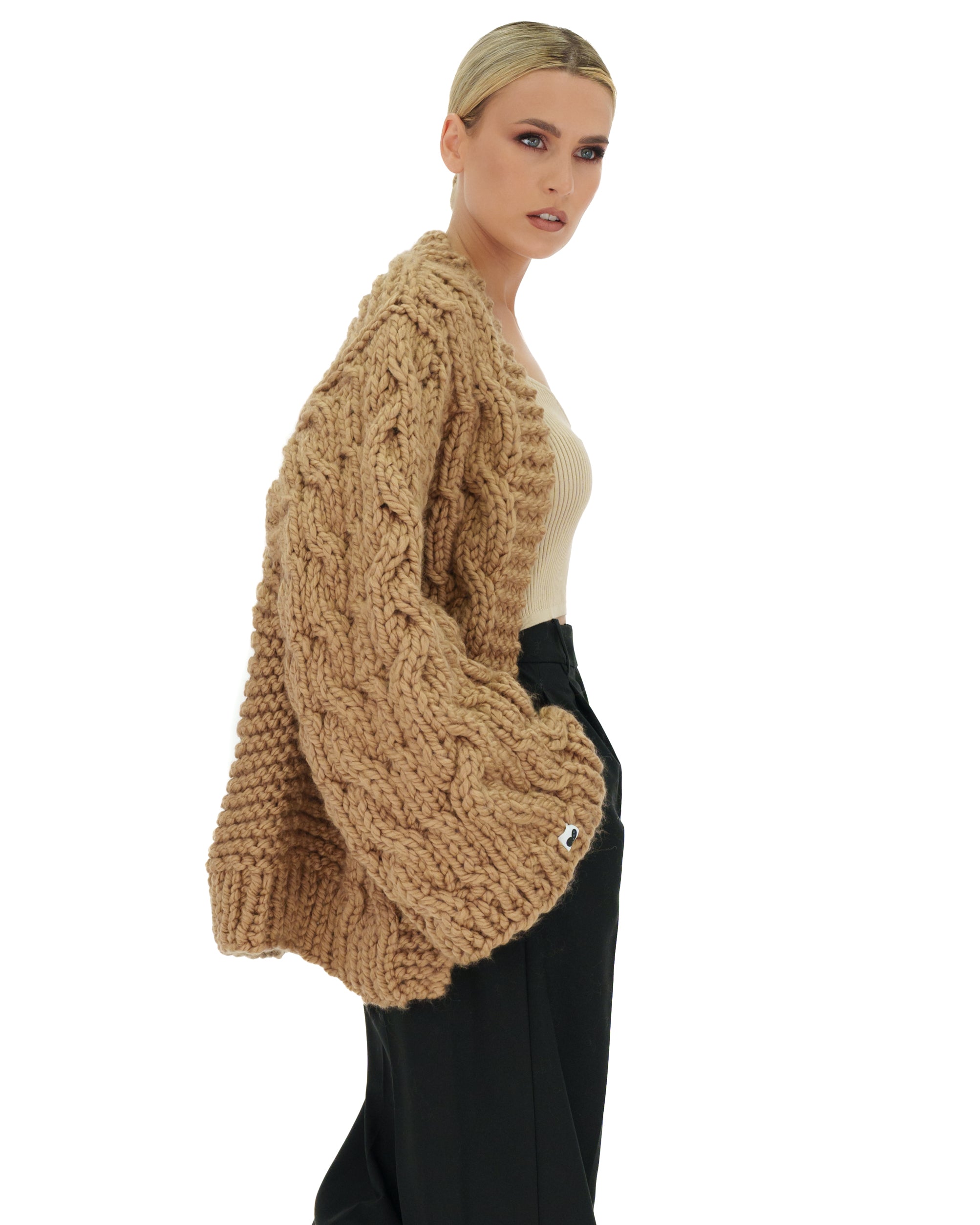 Cozy Cable Knit Cardigan Sweater for Women - Soft Chunky Knit Open Front Long Sleeve Wrap - Perfect for Fall, Winter & Layering Outfits