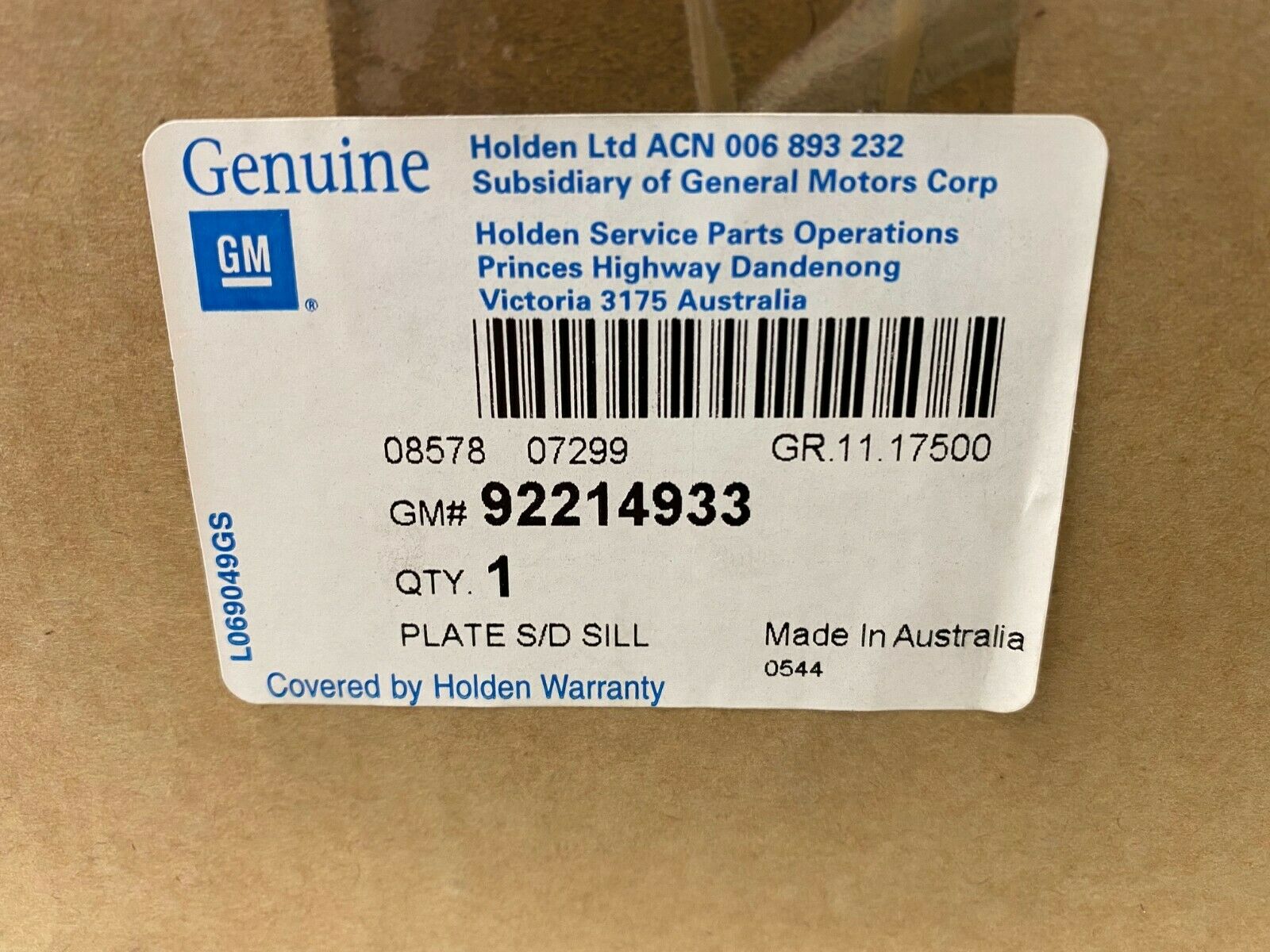2007-2008 Pontiac G8 GXP Genuine OEM Sill Plate Kit - Door Entry Protection for Pontiac G8 Sedan - Perfect for Car Enthusiasts & Restoration Projects