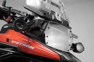 Suzuki V-Strom Headlight Protector - Durable Motorcycle Headlight Cover for Adventure Riding & Off-Road Protection