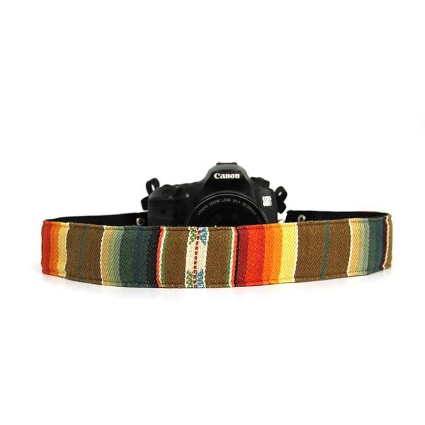 Capturing Couture Camera Strap - Premium Adjustable Neck Strap for DSLR & Mirrorless Cameras | Indian Summer Pattern | Perfect for Travel Photography & Outdoor Adventures