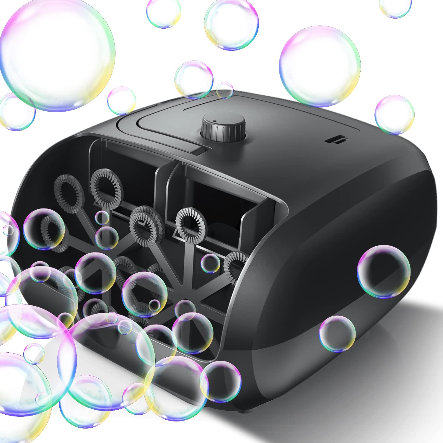 16 Wands Automatic Bubble Machine for Kids - 8000+ Bubbles per Minute, 14.2oz Large Capacity Bubble Blower - Perfect Bubble Maker Toy for Birthday Parties, Weddings, Outdoor Play & Backyard Fun