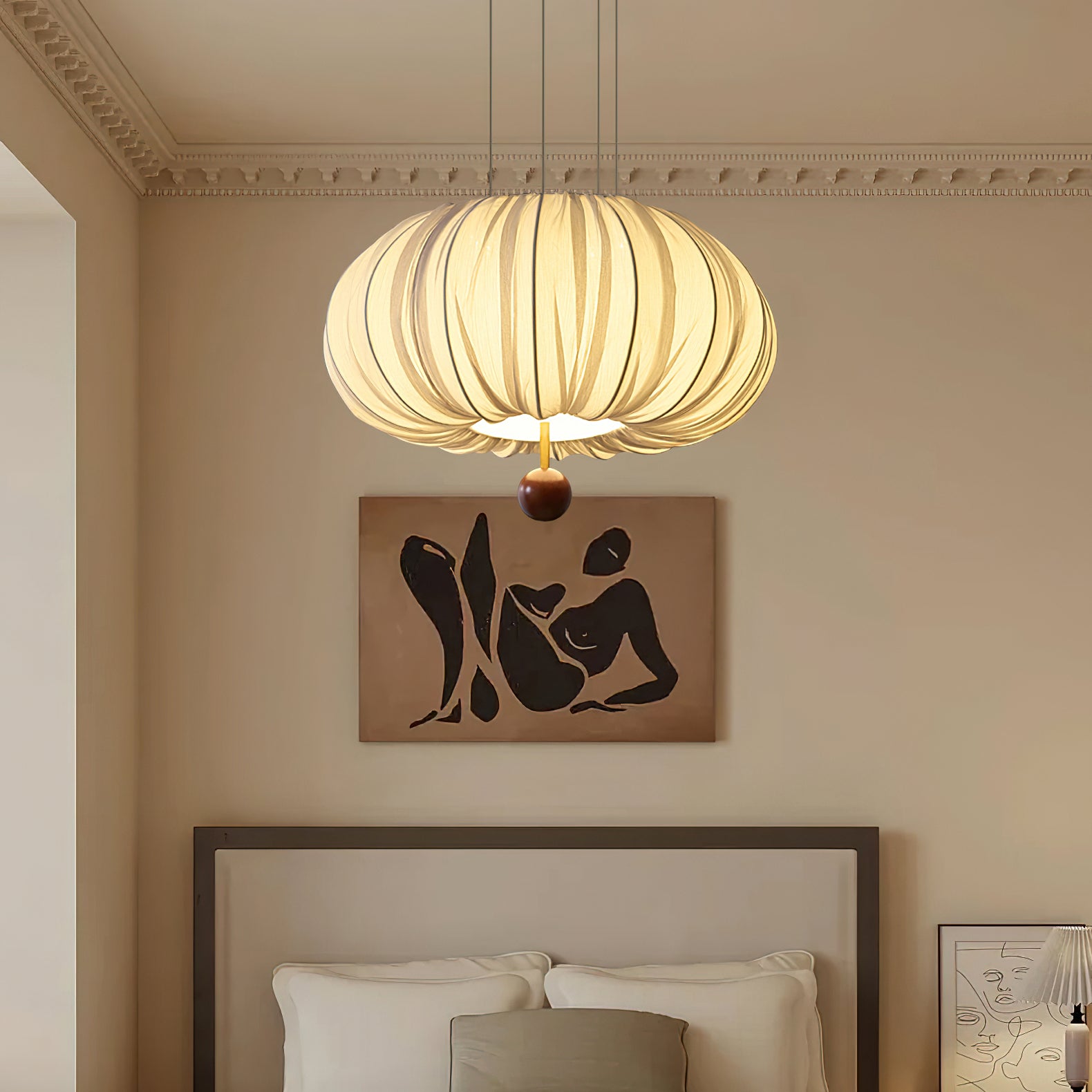 Naifeh Modern Pendant Light - Sleek Hanging Chandelier for Kitchen Island, Dining Room & Bedroom Lighting