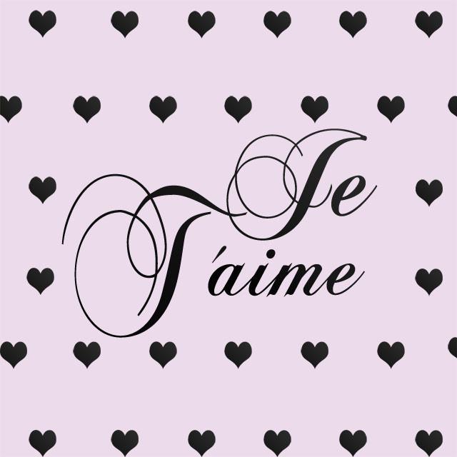 Je T'aime Hearts Wall Decals - Romantic Self-Adhesive Vinyl Stickers for Bedroom, Nursery & Home Decor - Perfect for Valentine's Day, Wedding & Couples Gift