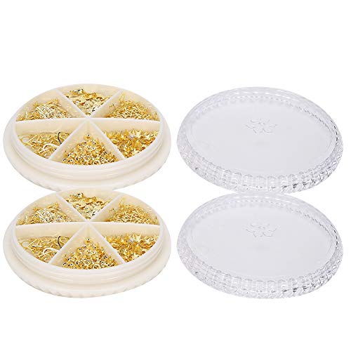DIY Nail Art Decorations - Shiny Metal Manicure Tools for Nail Salon & Home Use - Nail Ornaments & Decorative Accessories (Style 2) - Perfect for Professional Nail Artists & At-Home Nail Enthusiasts